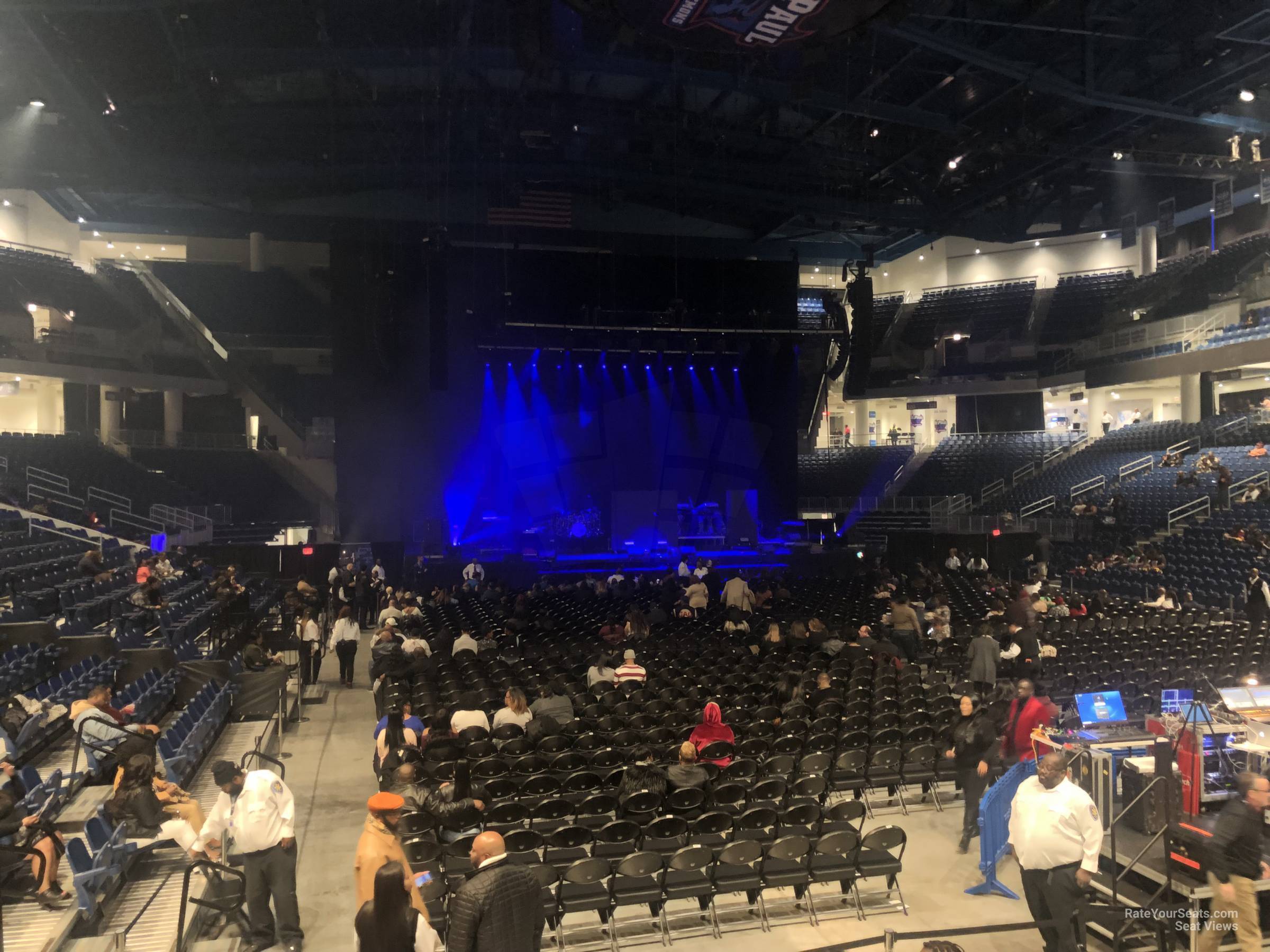 section 103, row c seat view for concert - wintrust arena
