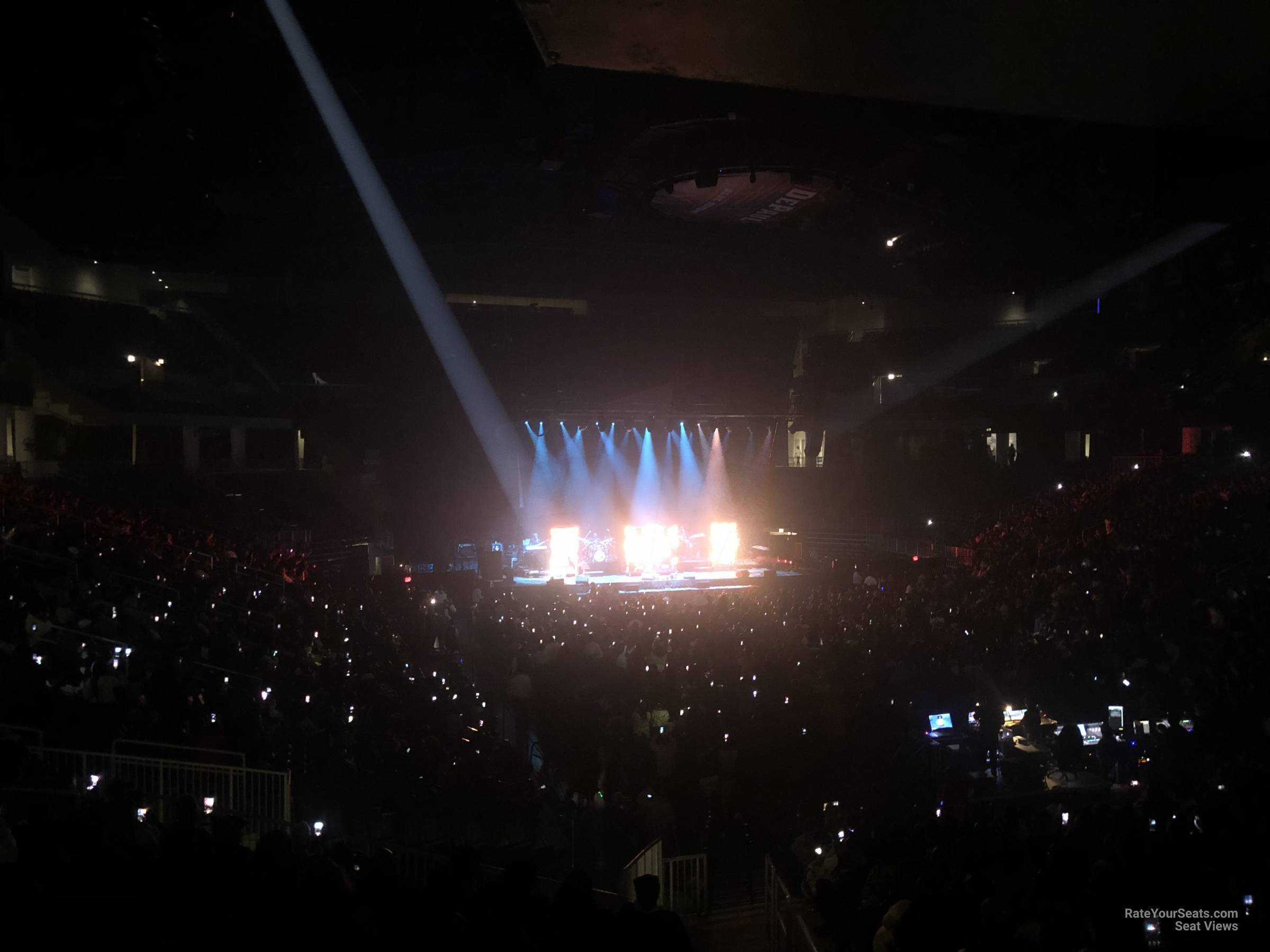 section 104, row q seat view  for concert - wintrust arena