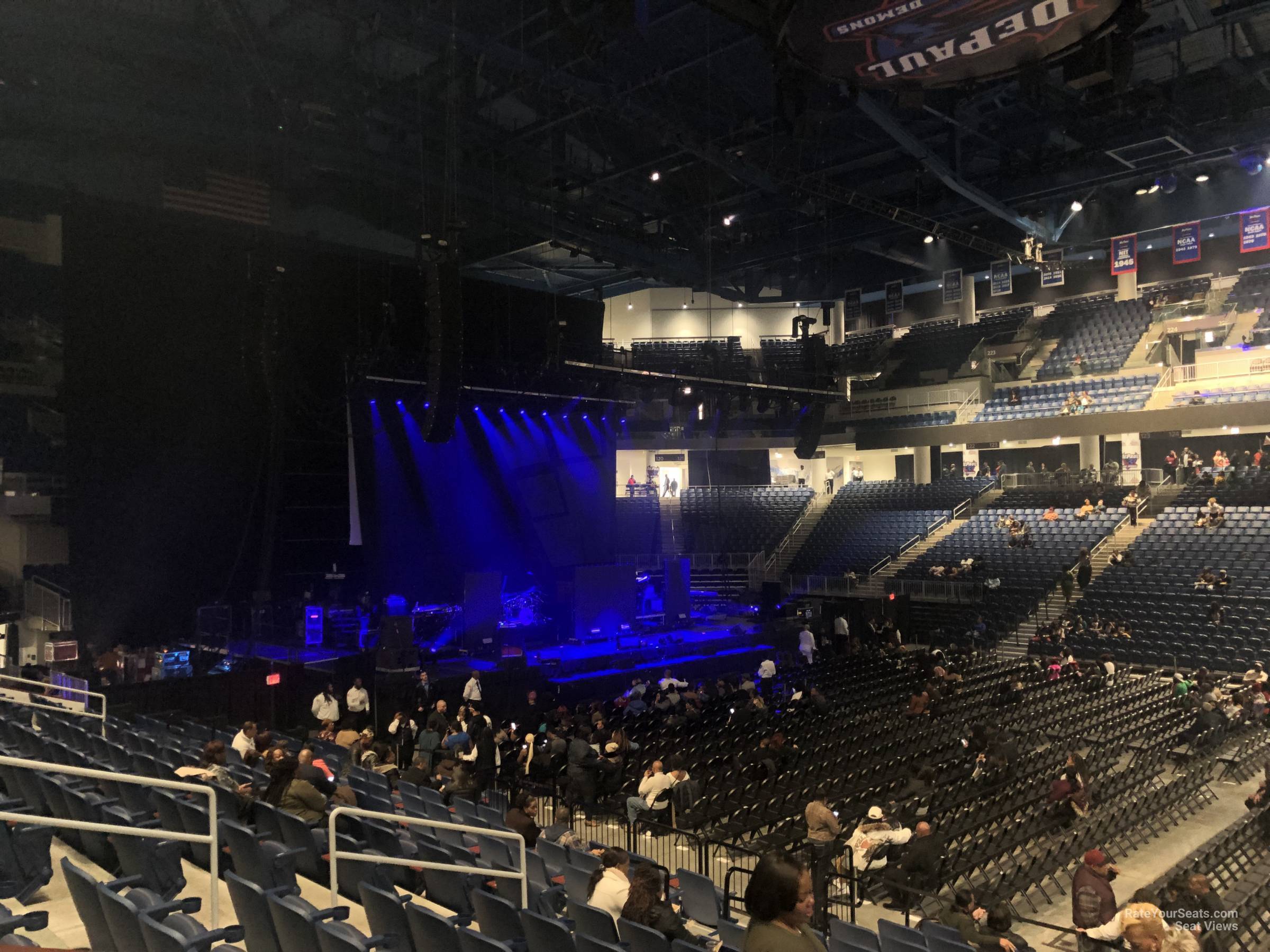 wintrust arena section 107 concert seating rateyourseats com depaul wintrust arena seating chart