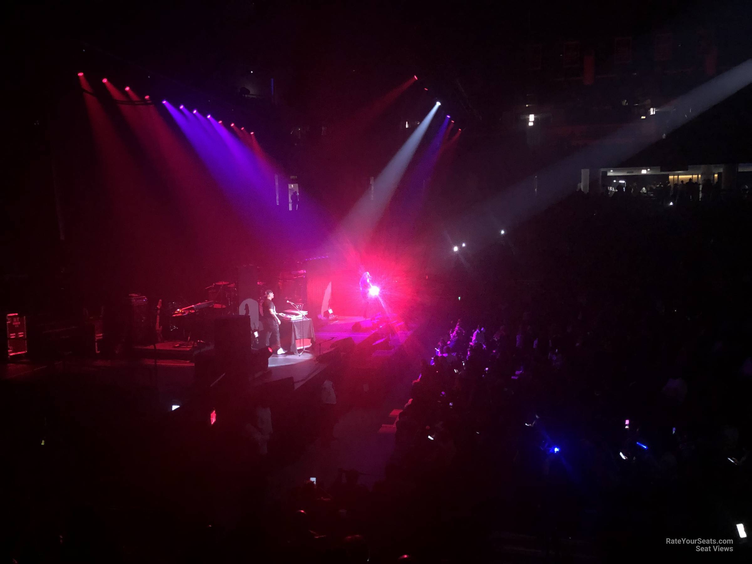 section 110, row g seat view for concert - wintrust arena