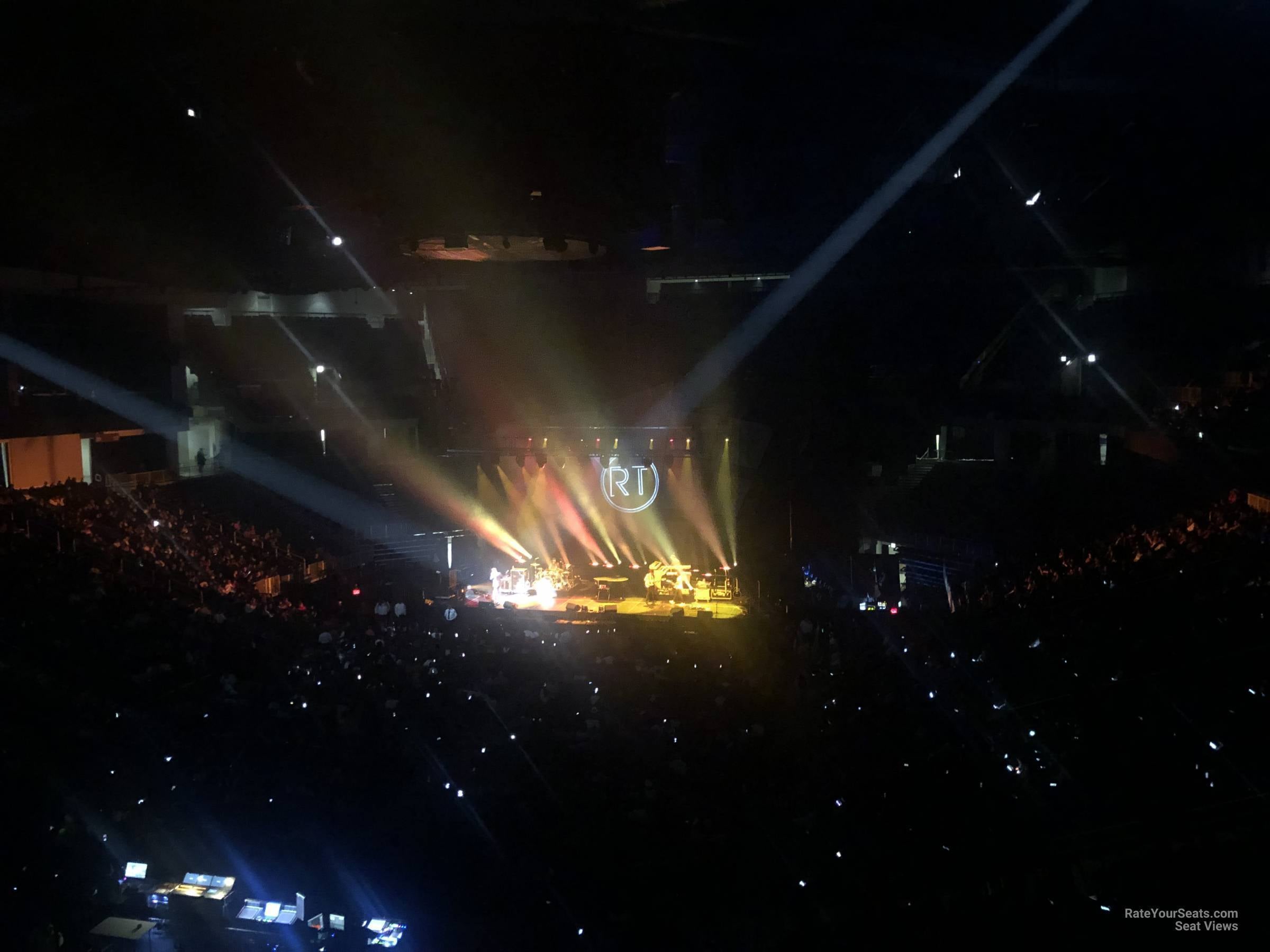 section 202, row e seat view  for concert - wintrust arena