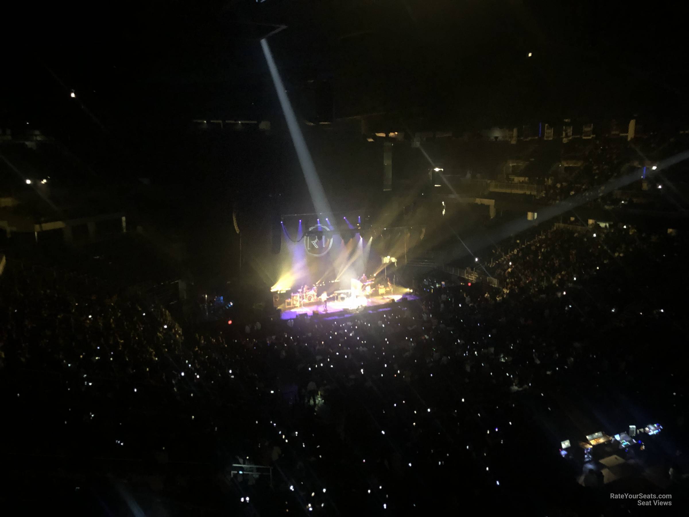 section 206, row m seat view  for concert - wintrust arena