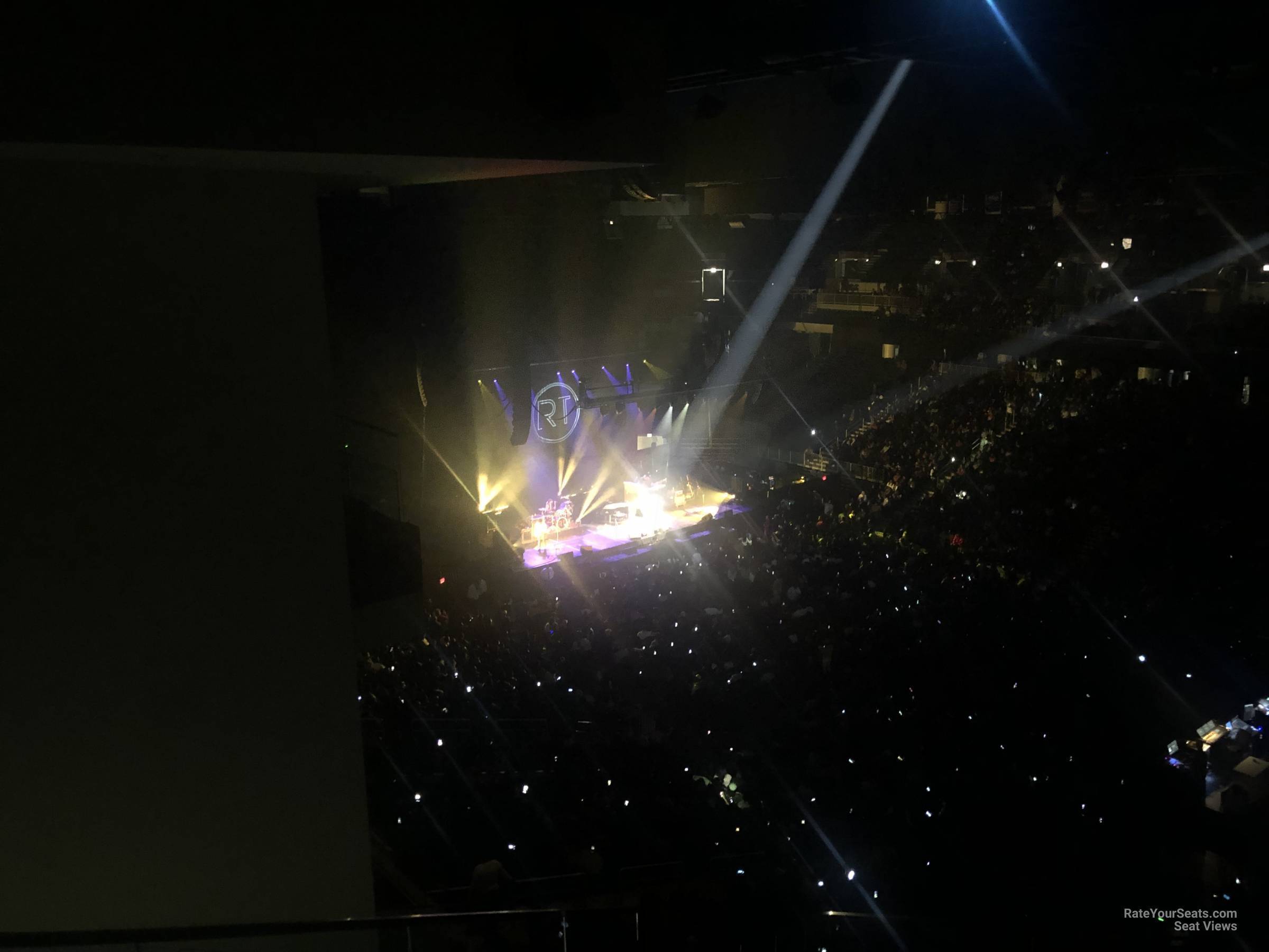 section 207, row m seat view  for concert - wintrust arena