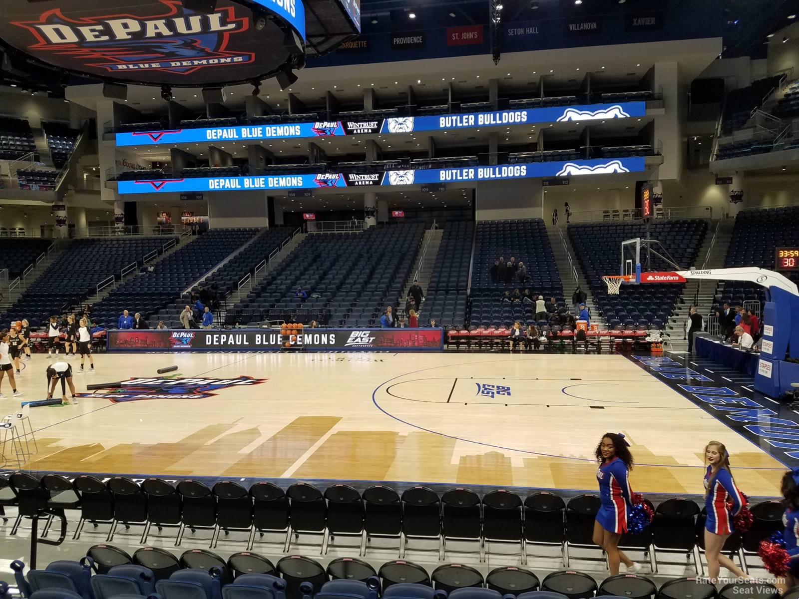 wintrust arena section 123 depaul basketball rateyourseats com wintrust seating chart