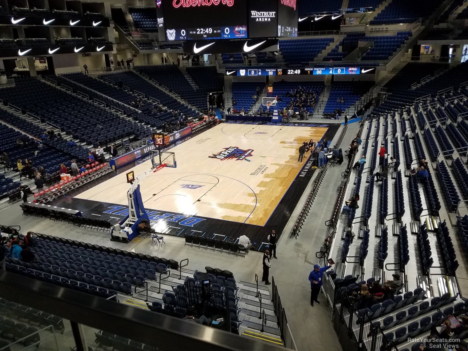 section 201, row a seat view  for basketball - wintrust arena
