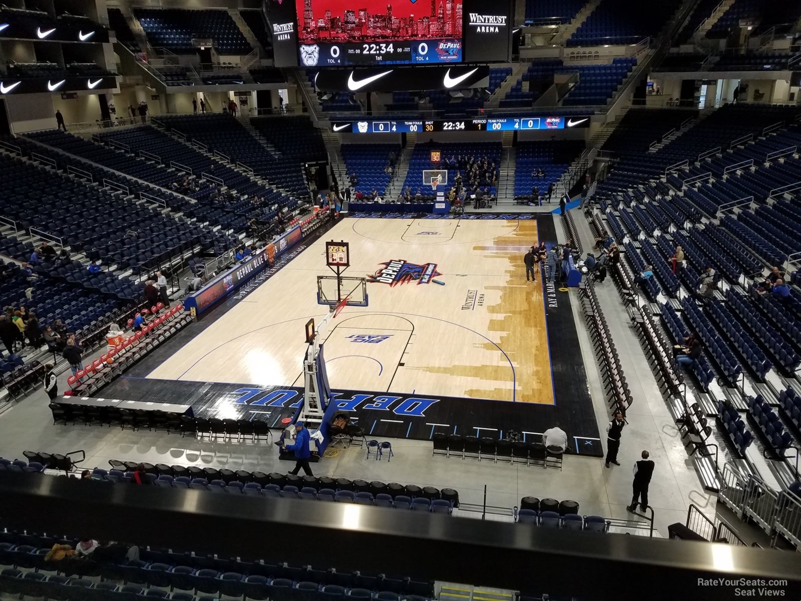 section 202, row a seat view  for basketball - wintrust arena