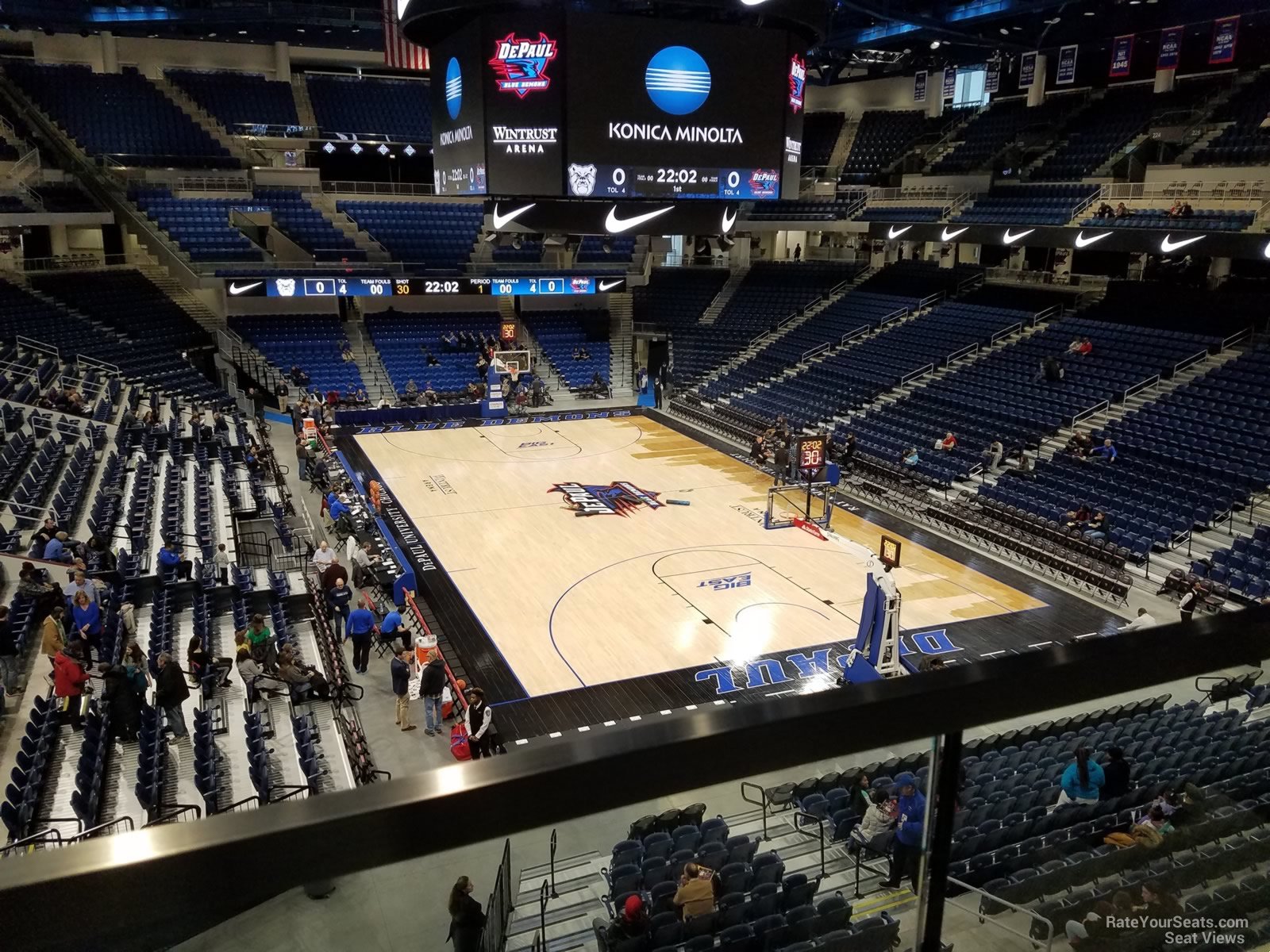 section 204, row a seat view  for basketball - wintrust arena