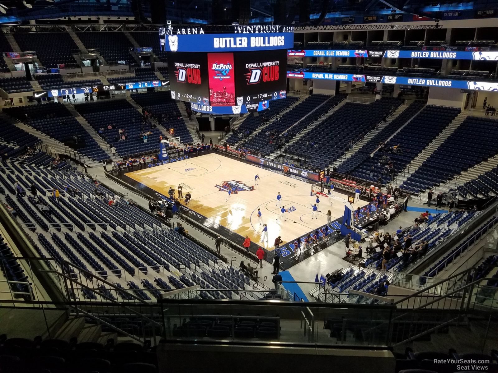 section 221, row l seat view  for basketball - wintrust arena