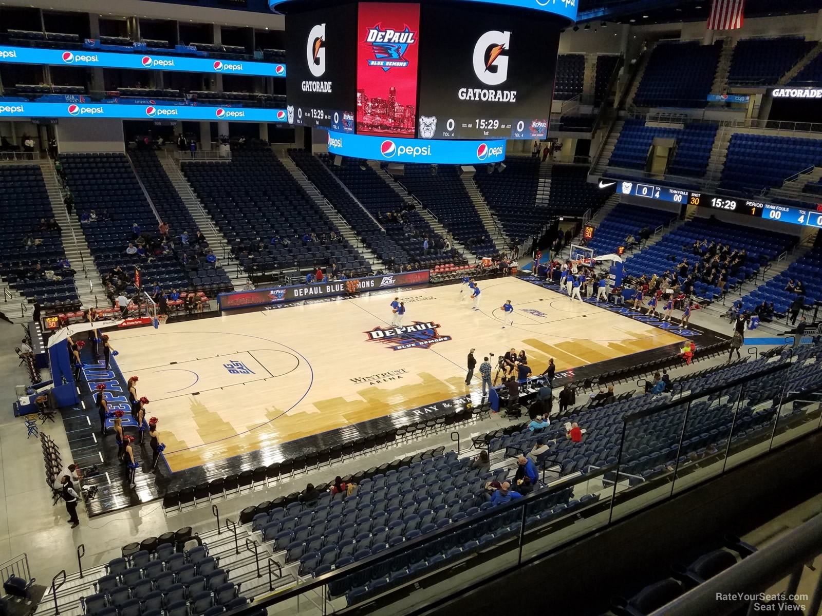 wintrust arena section 227 depaul basketball depaul wintrust arena seating chart