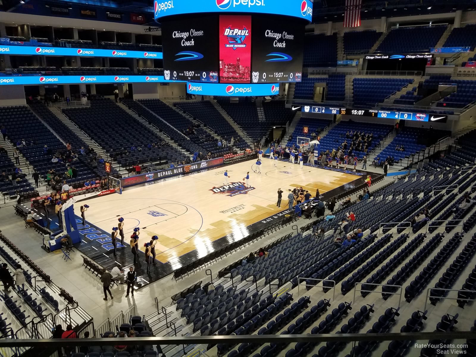 section 228, row c seat view  for basketball - wintrust arena