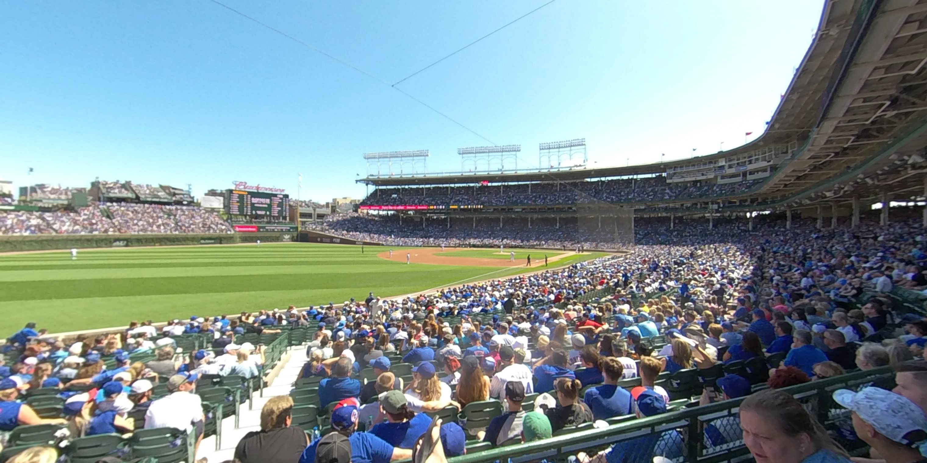 section 103 panoramic seat view  for baseball - wrigley field