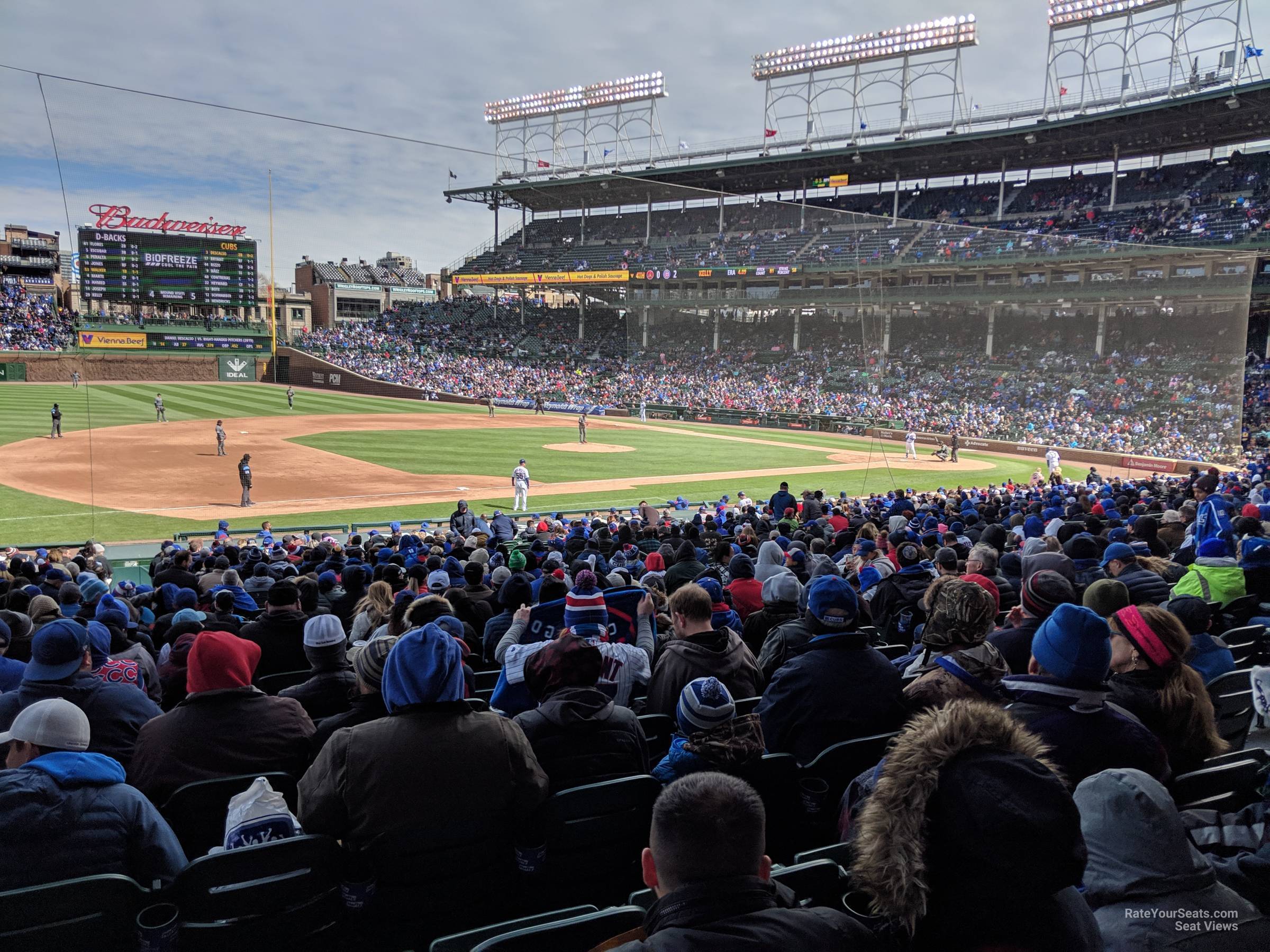 Section 109 at Wrigley Field - Chicago Cubs - RateYourSeats.com