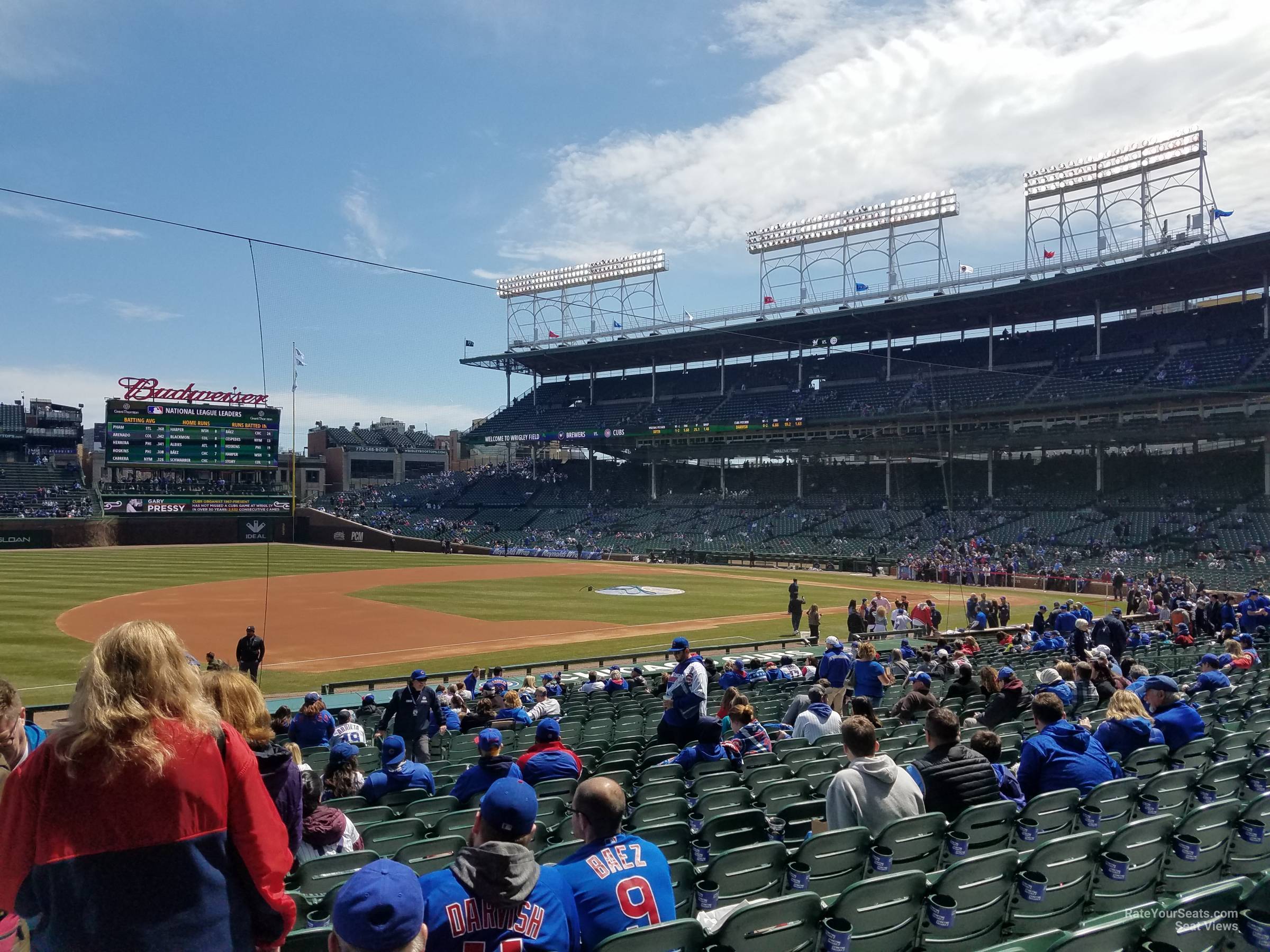 section 108, row 13 seat view  for baseball - wrigley field