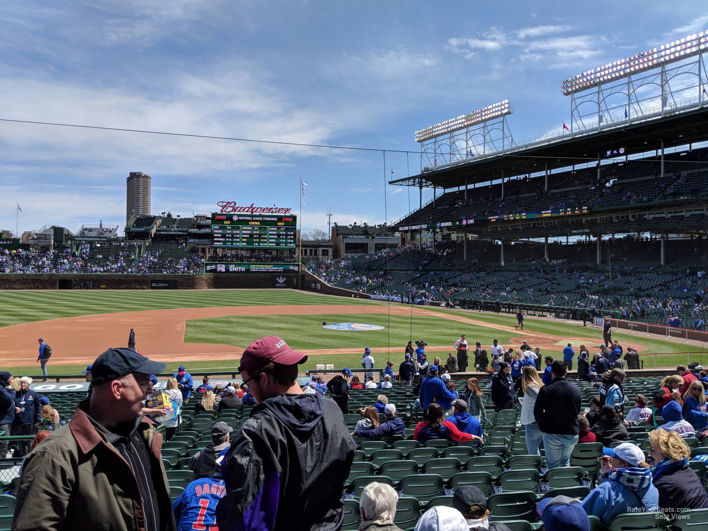 section 111, row 13 seat view  for baseball - wrigley field