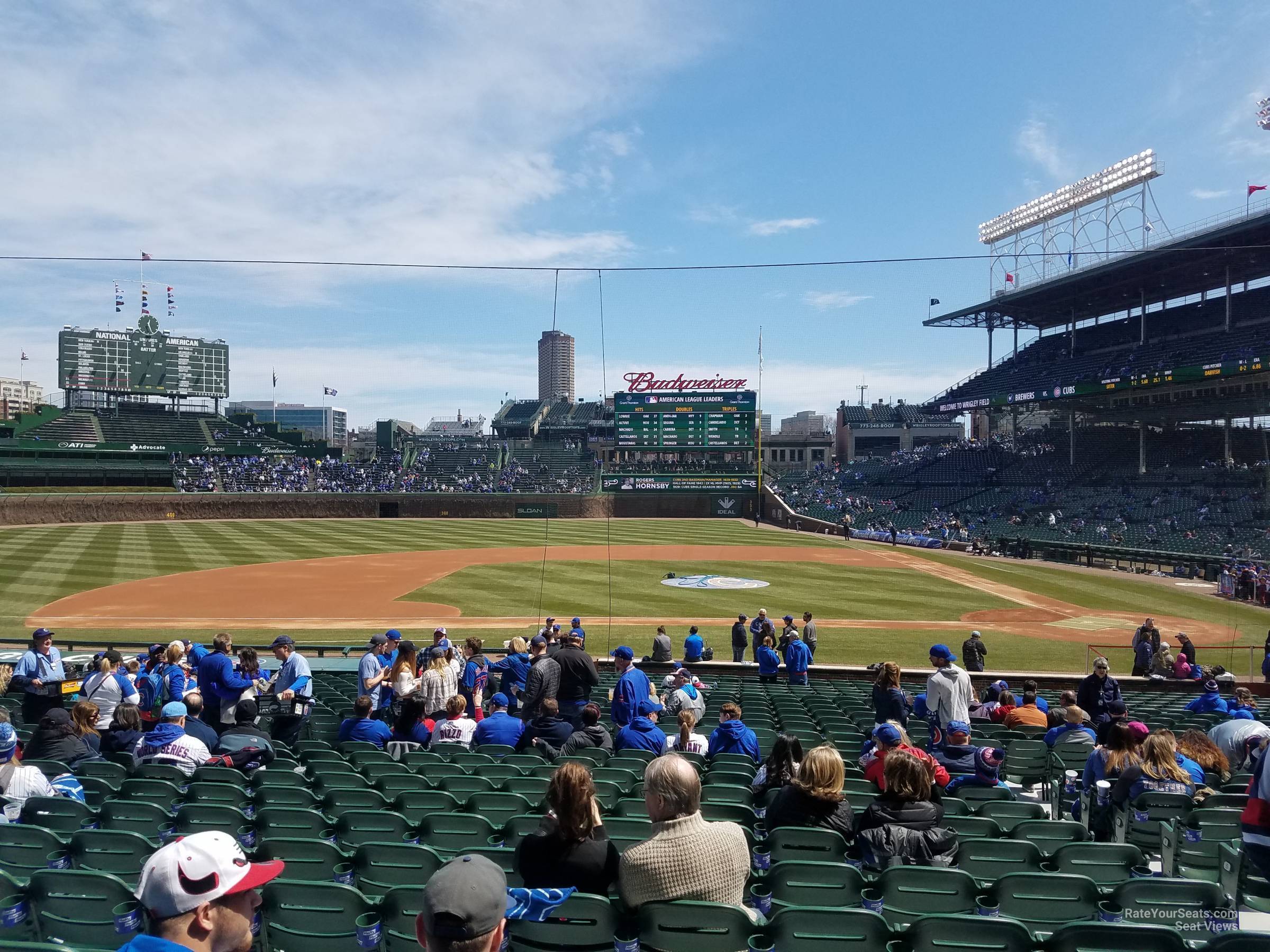 section 112, row 13 seat view  for baseball - wrigley field