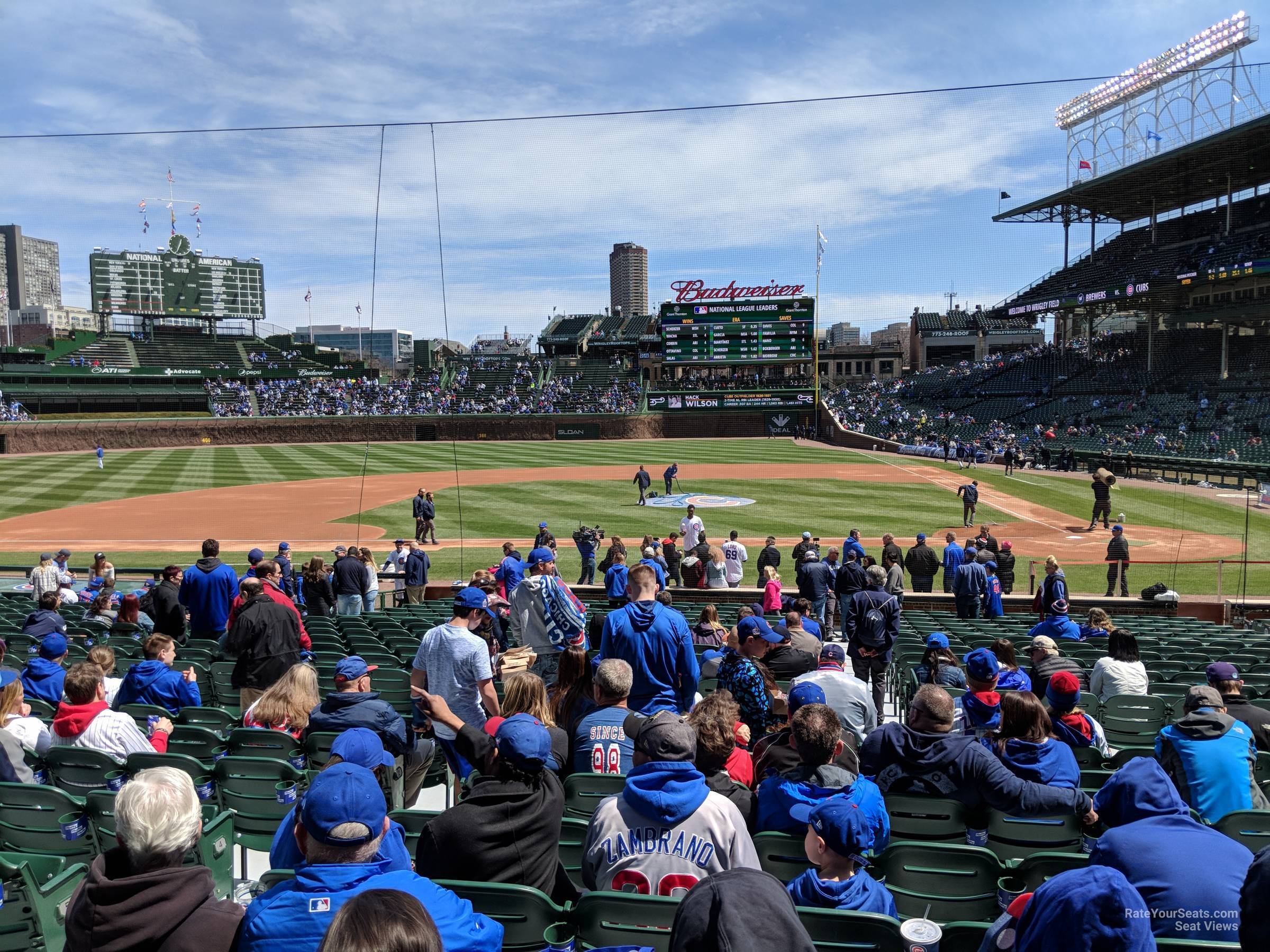 section 112, row 9 seat view  for baseball - wrigley field