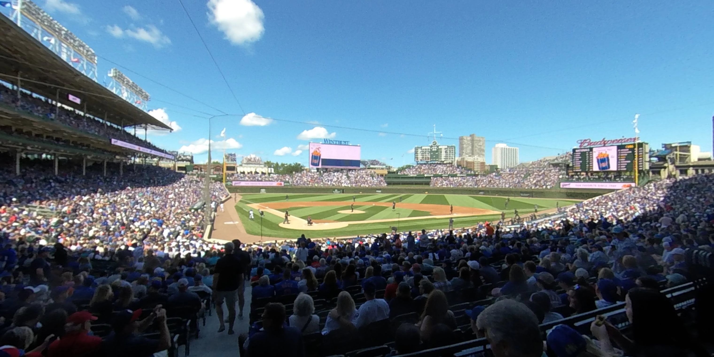 section 119 panoramic seat view  for baseball - wrigley field