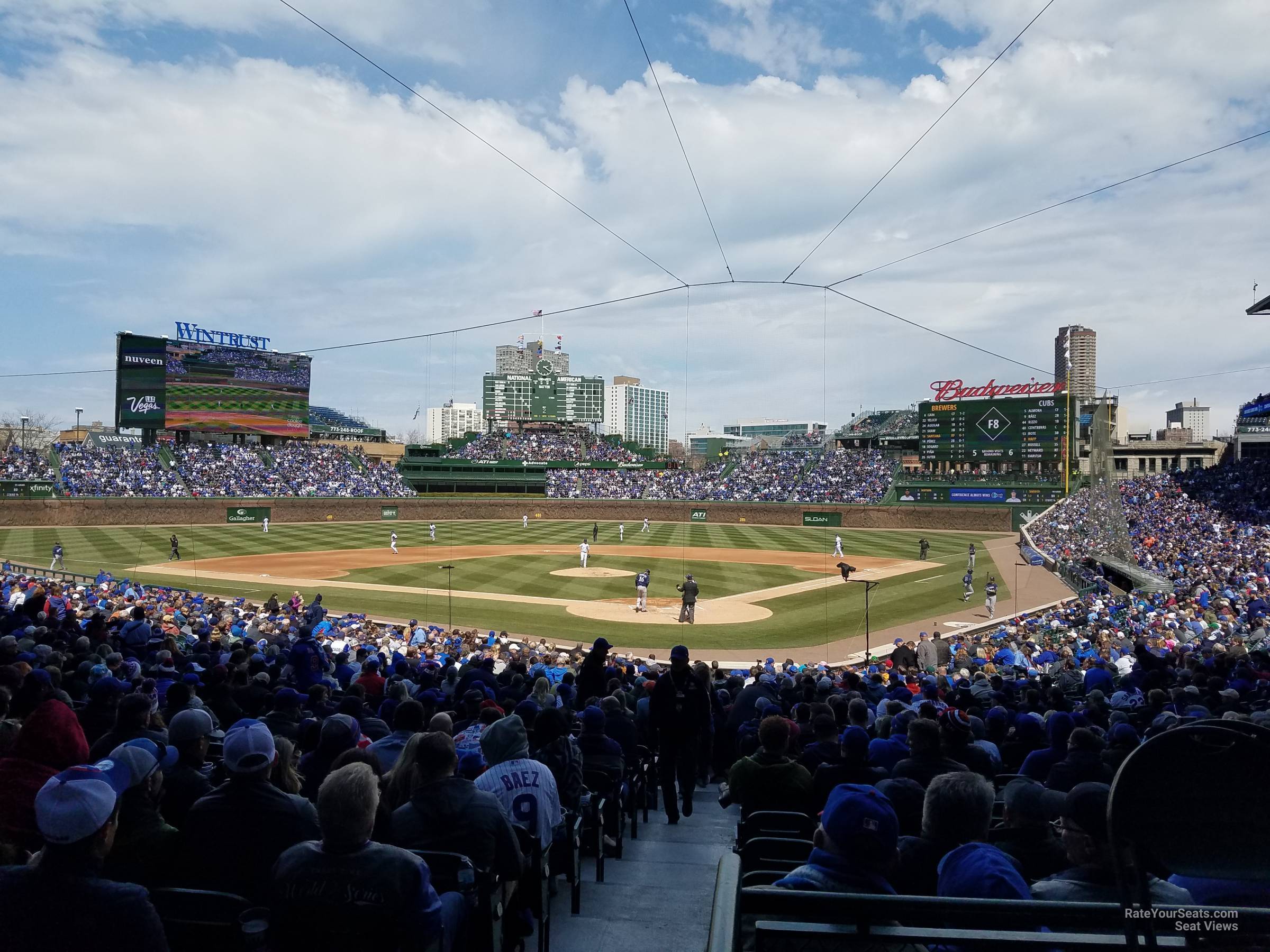 section 116, row 15 seat view  for baseball - wrigley field