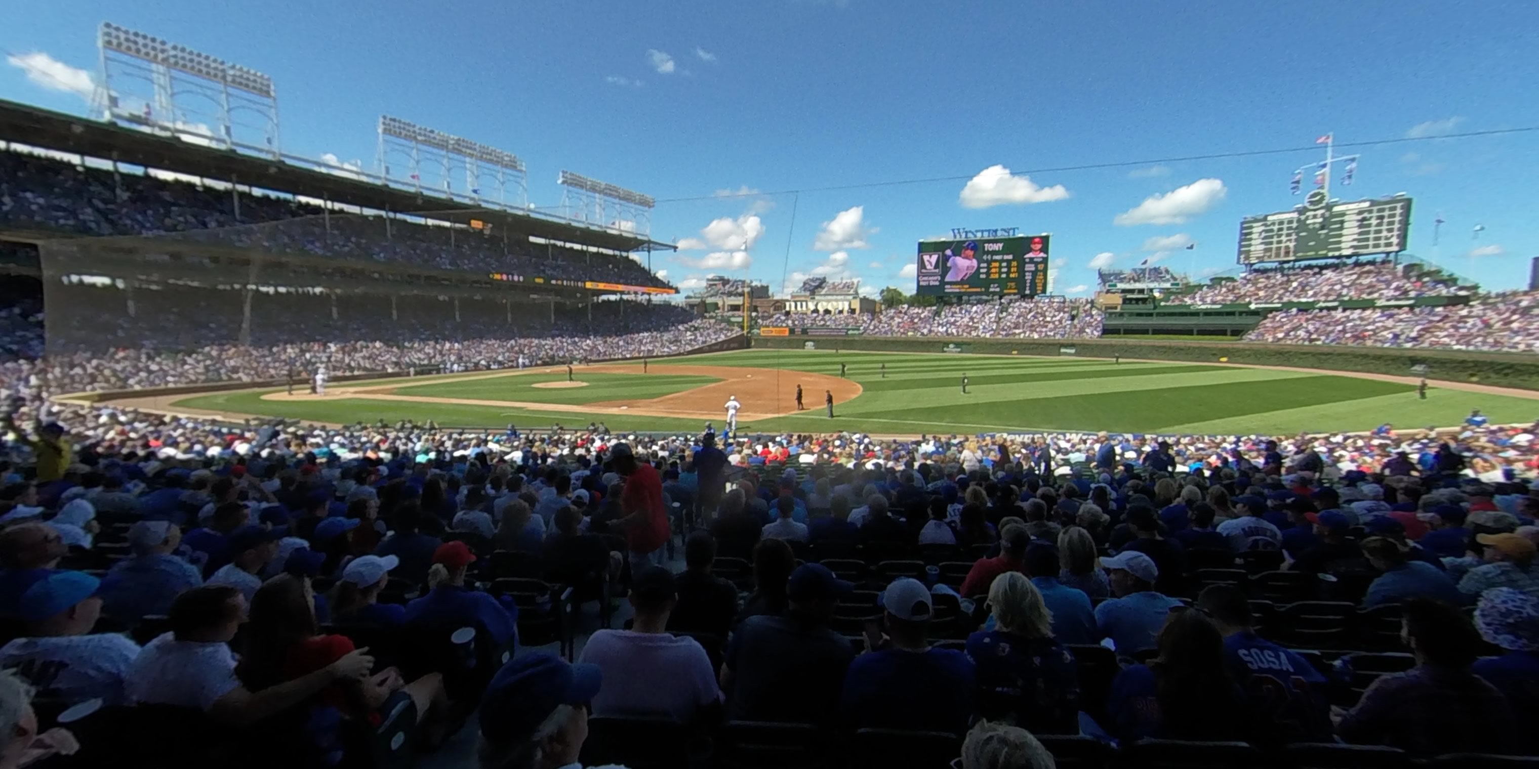 section 126 panoramic seat view  for baseball - wrigley field