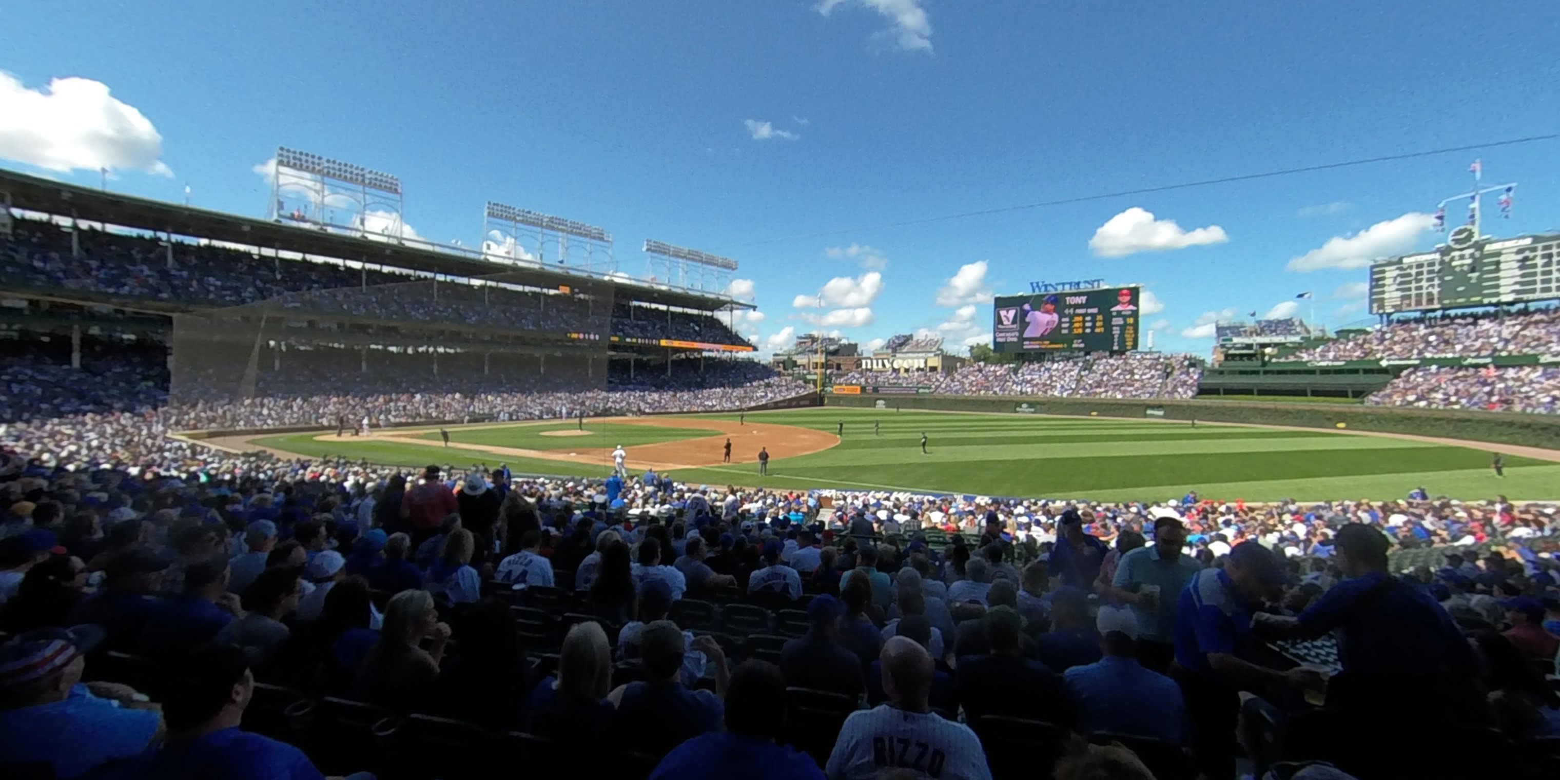 section 128 panoramic seat view  for baseball - wrigley field
