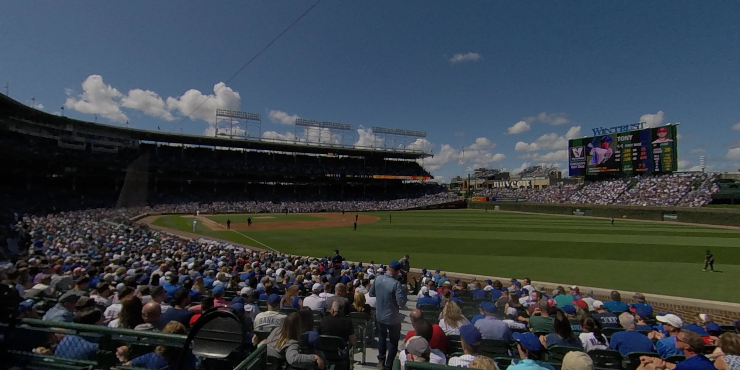 section 132 panoramic seat view  for baseball - wrigley field