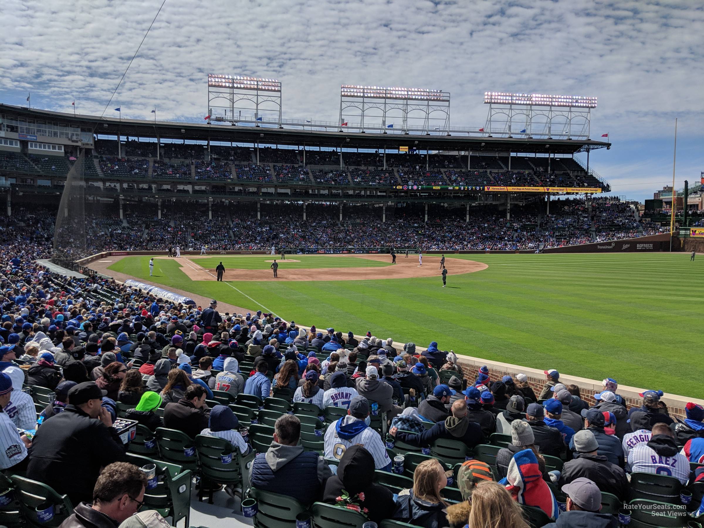 section 133, row 13 seat view for baseball - wrigley field