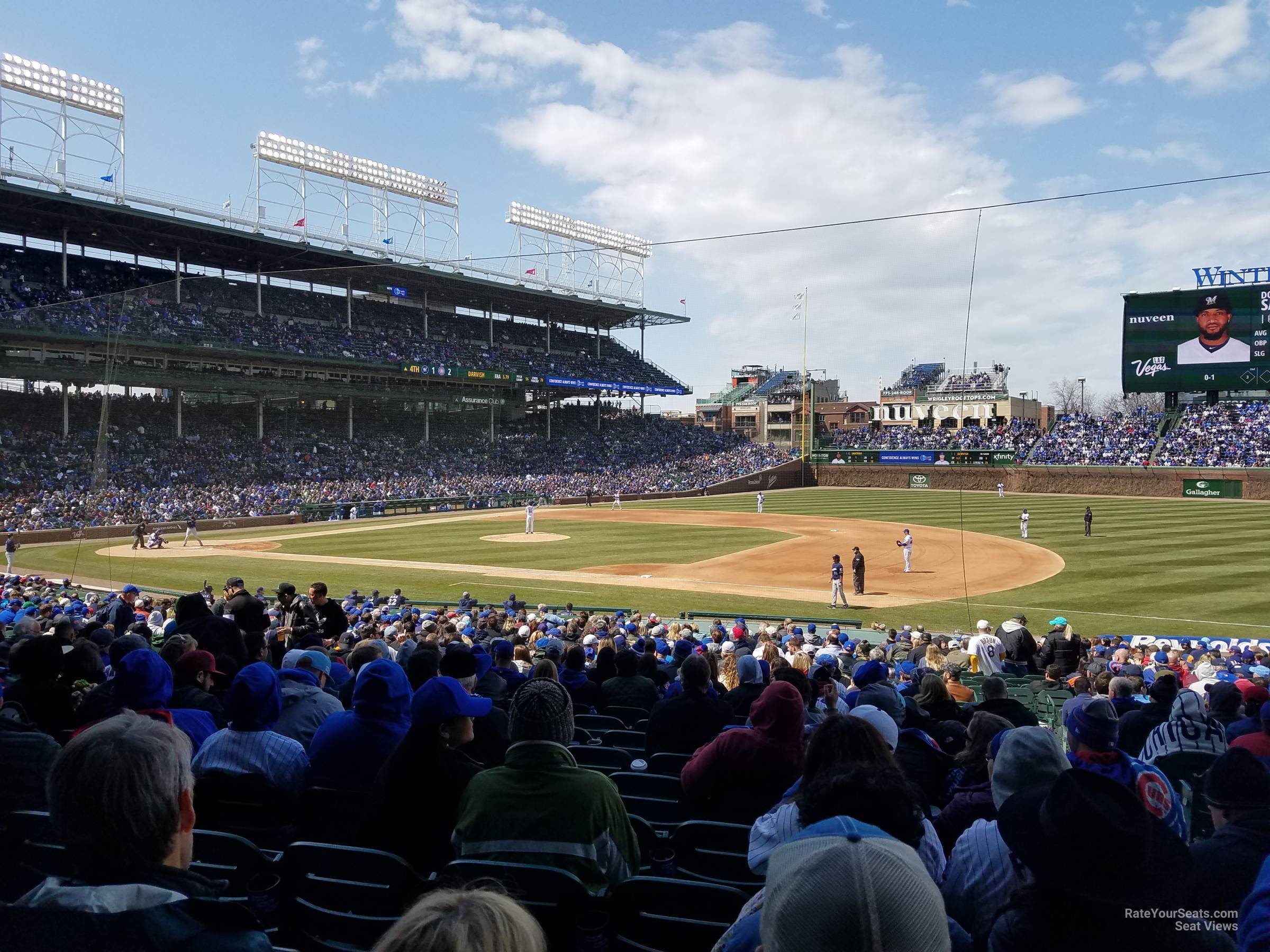 section 126, row 15 seat view  for baseball - wrigley field