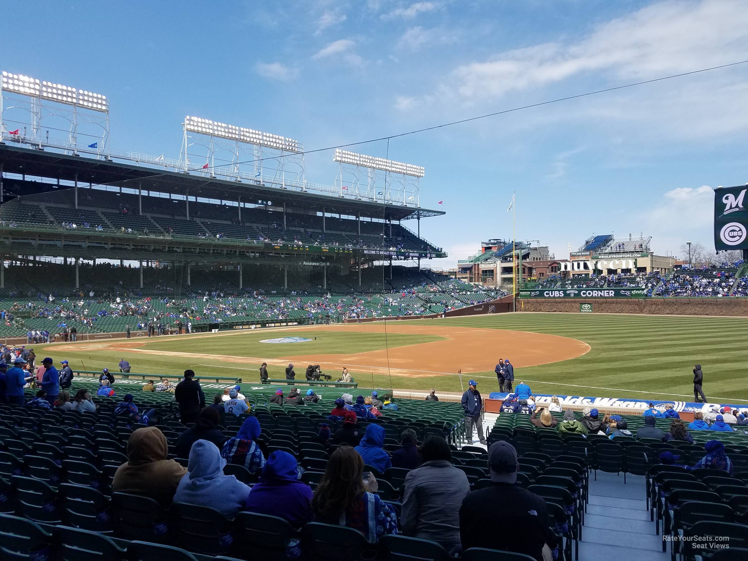 section 127, row 13 seat view  for baseball - wrigley field