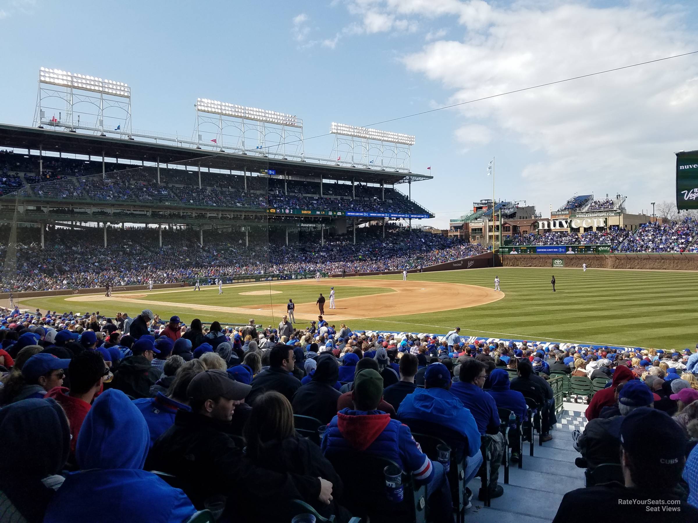 section 128, row 15 seat view  for baseball - wrigley field