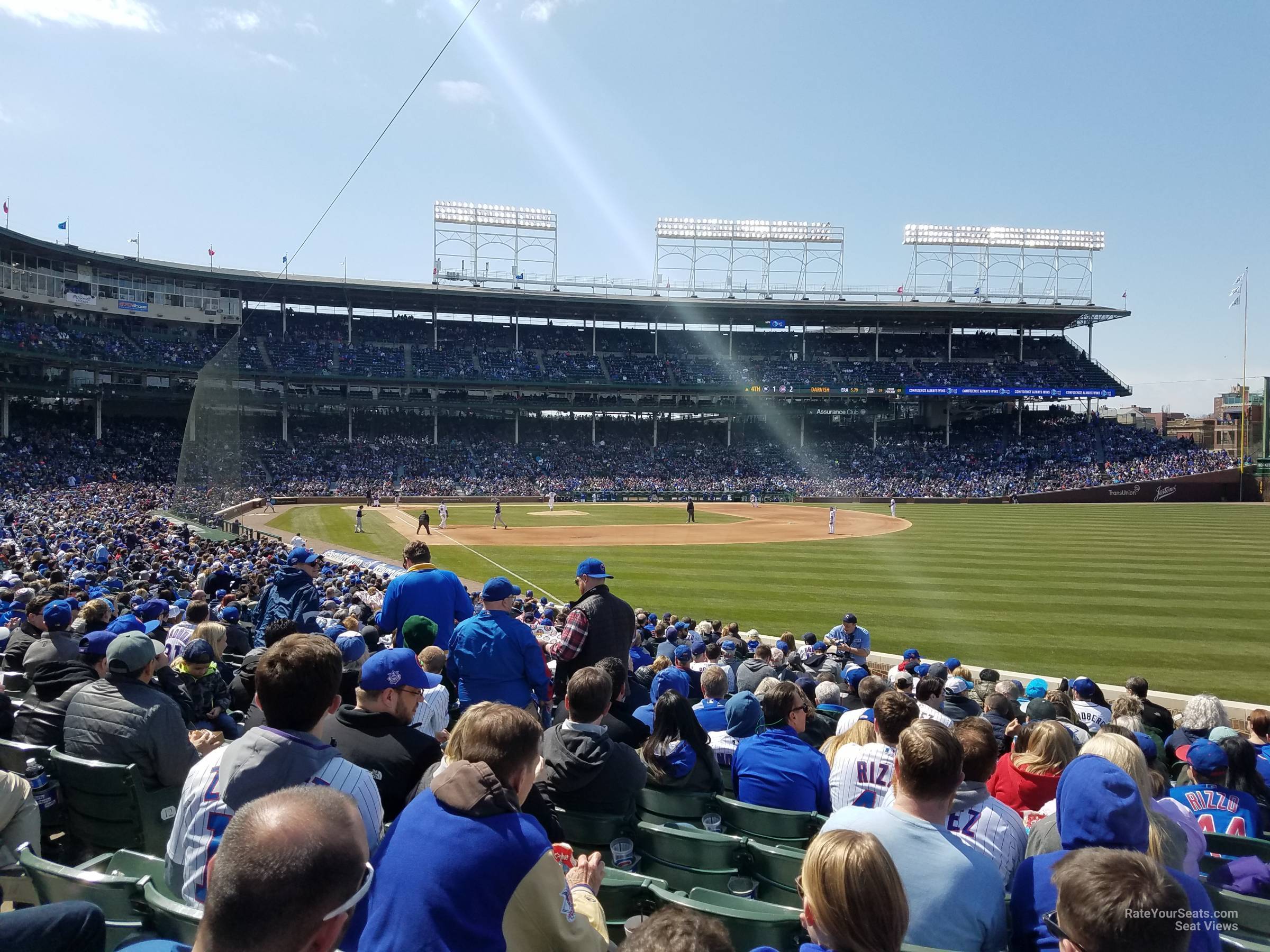 section 132, row 15 seat view  for baseball - wrigley field