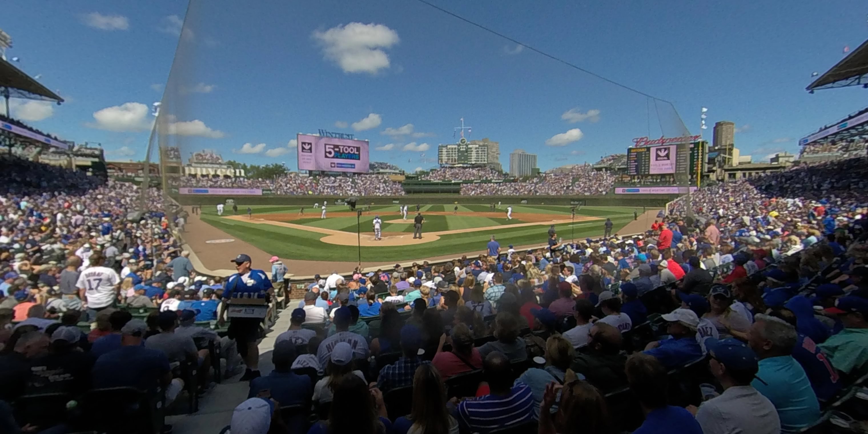section 18 panoramic seat view  for baseball - wrigley field