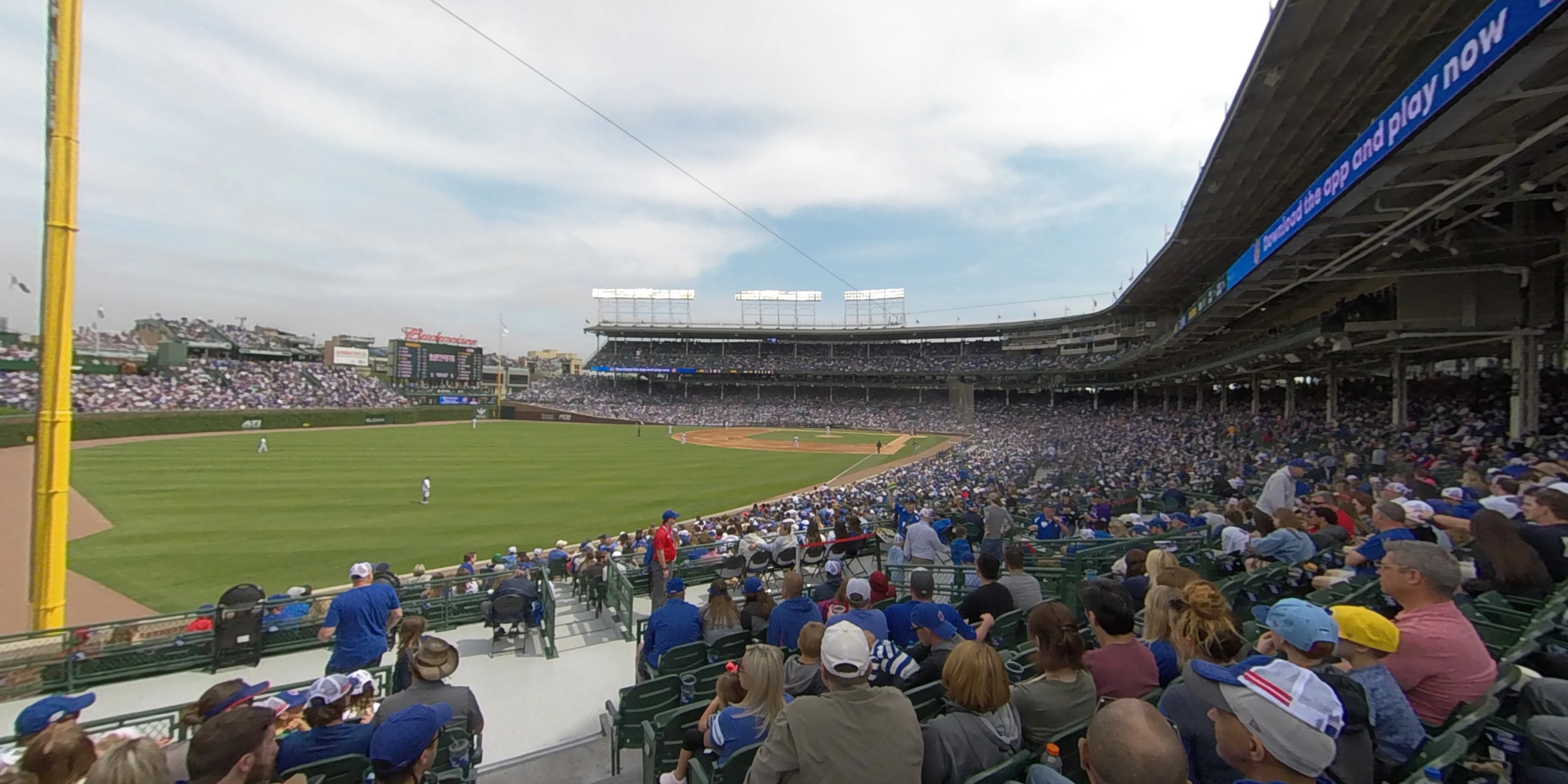 section 202 panoramic seat view  for baseball - wrigley field