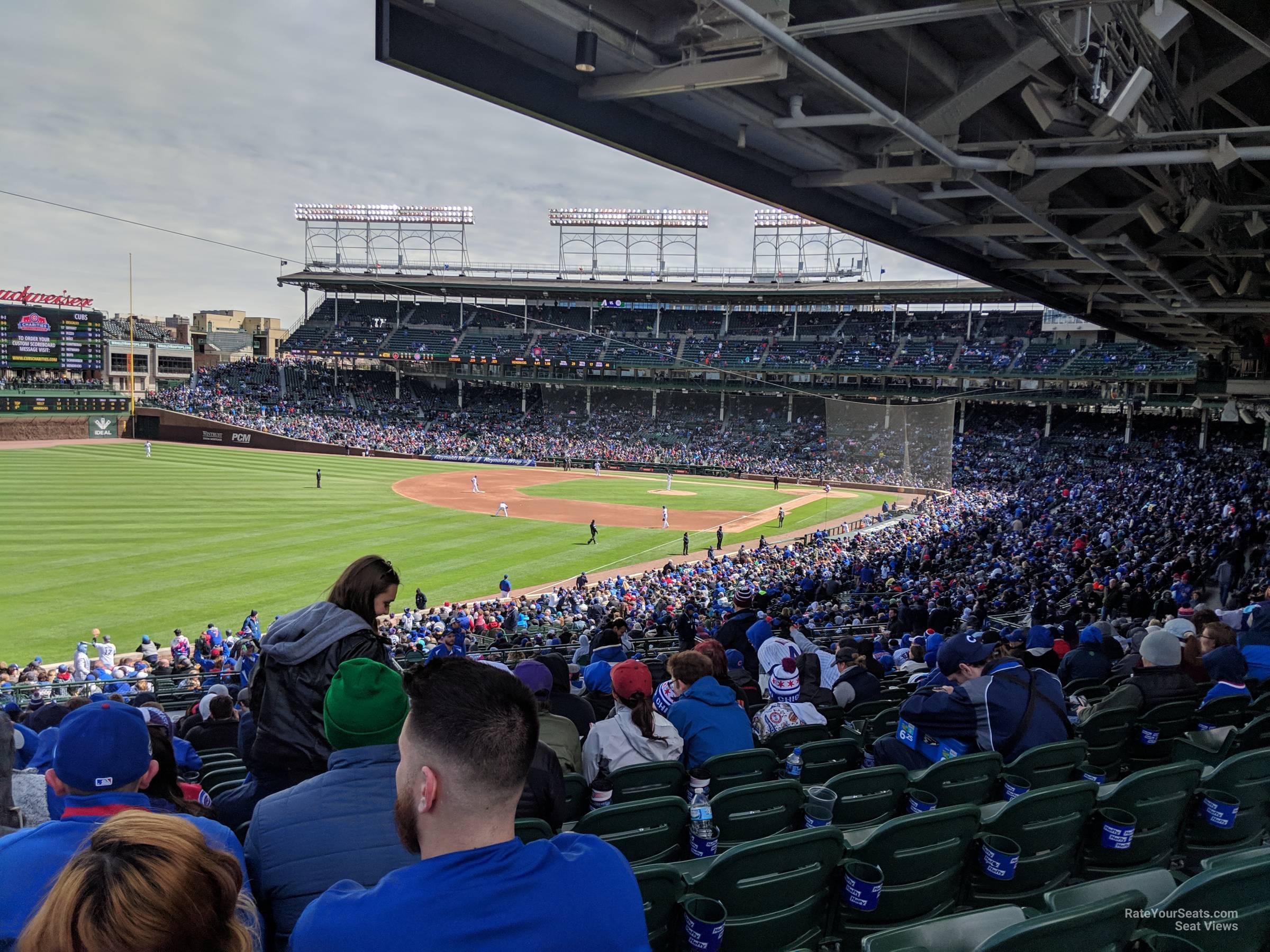 section 204, row 22 seat view  for baseball - wrigley field