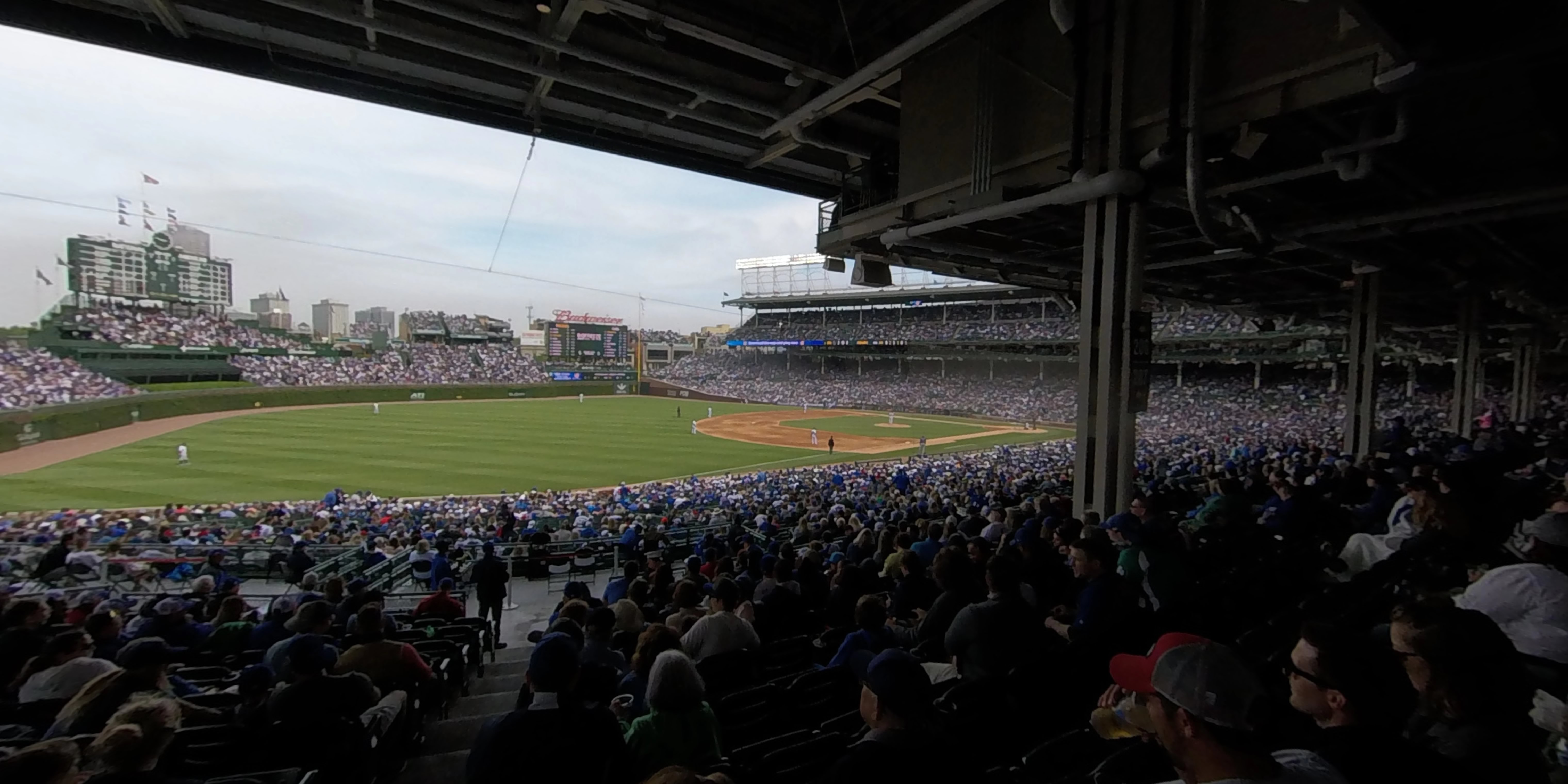 section 205 panoramic seat view  for baseball - wrigley field