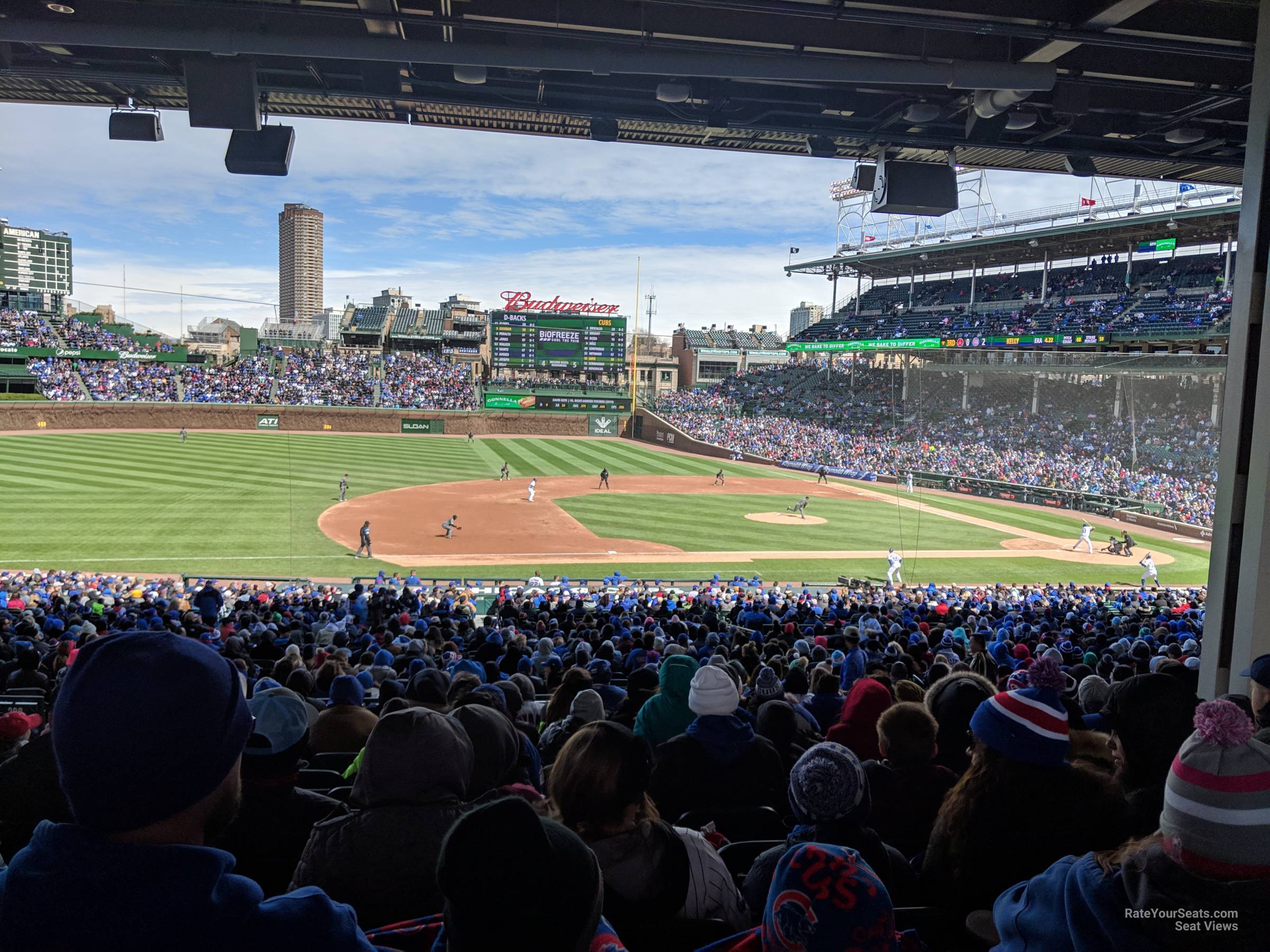 section 210, row 12 seat view  for baseball - wrigley field