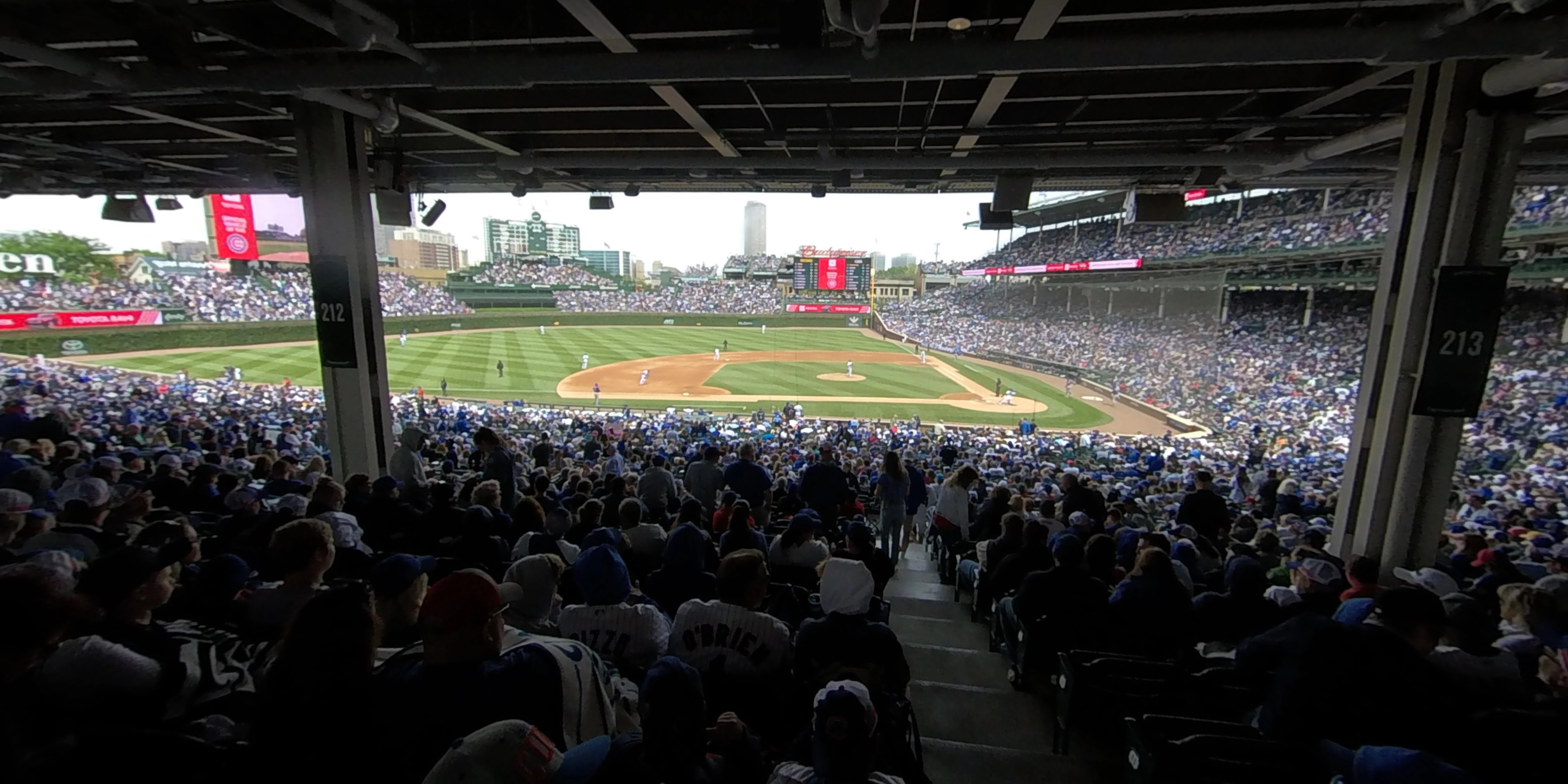 section 212 panoramic seat view  for baseball - wrigley field
