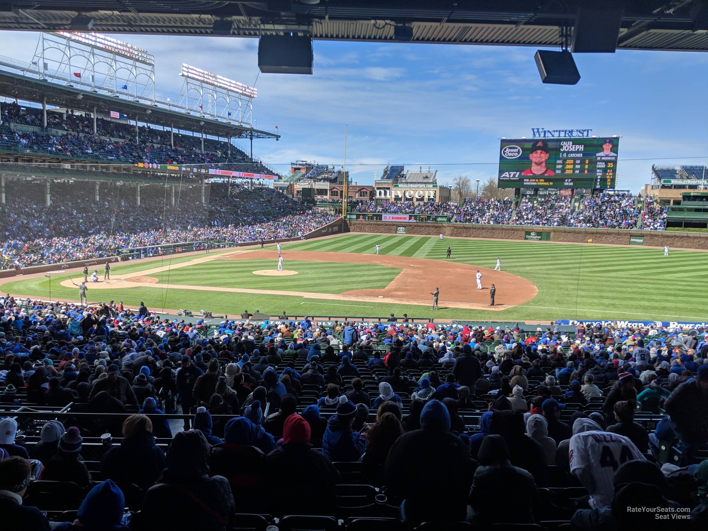 section 225, row 12 seat view  for baseball - wrigley field