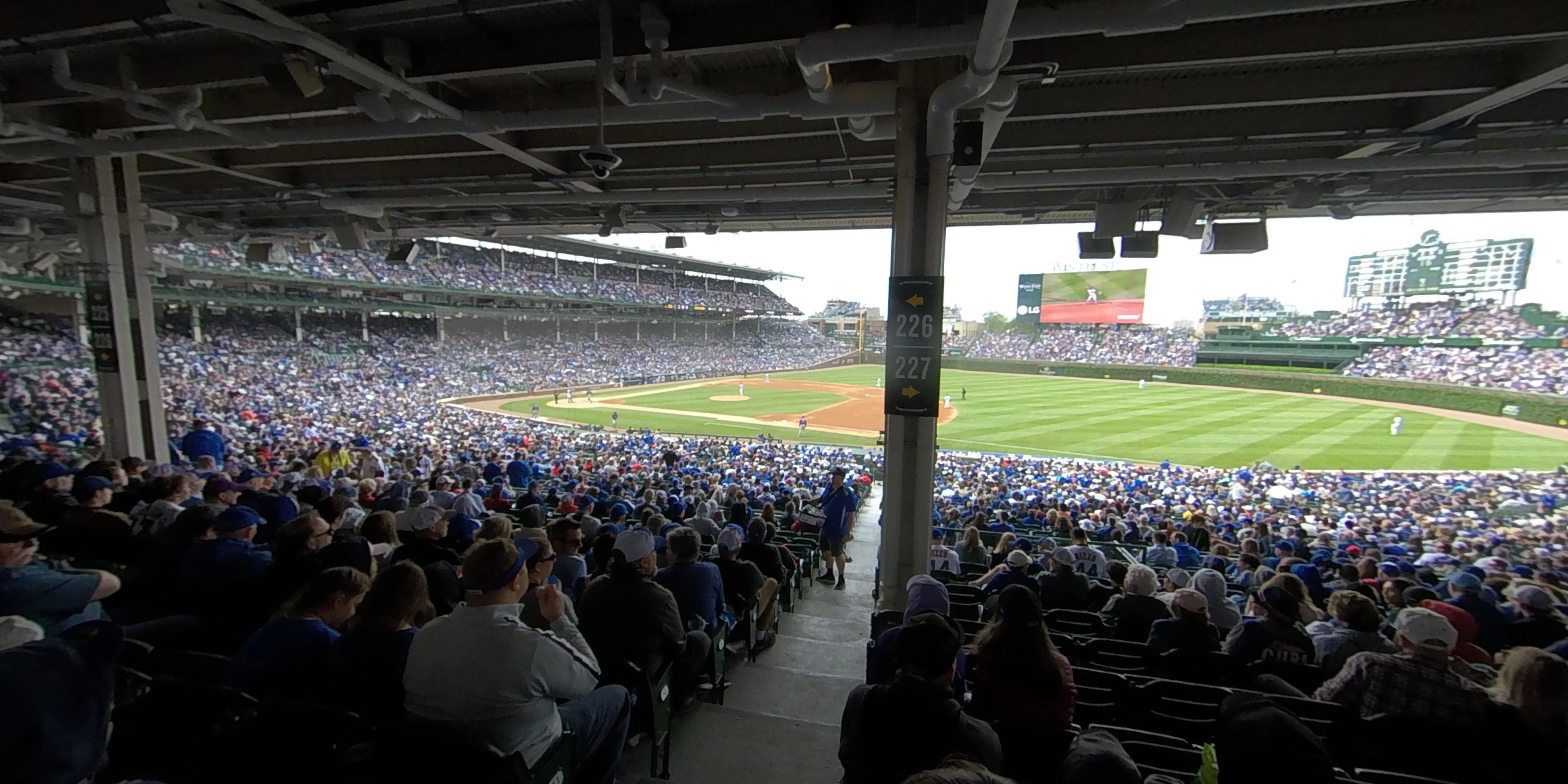 section 226 panoramic seat view  for baseball - wrigley field