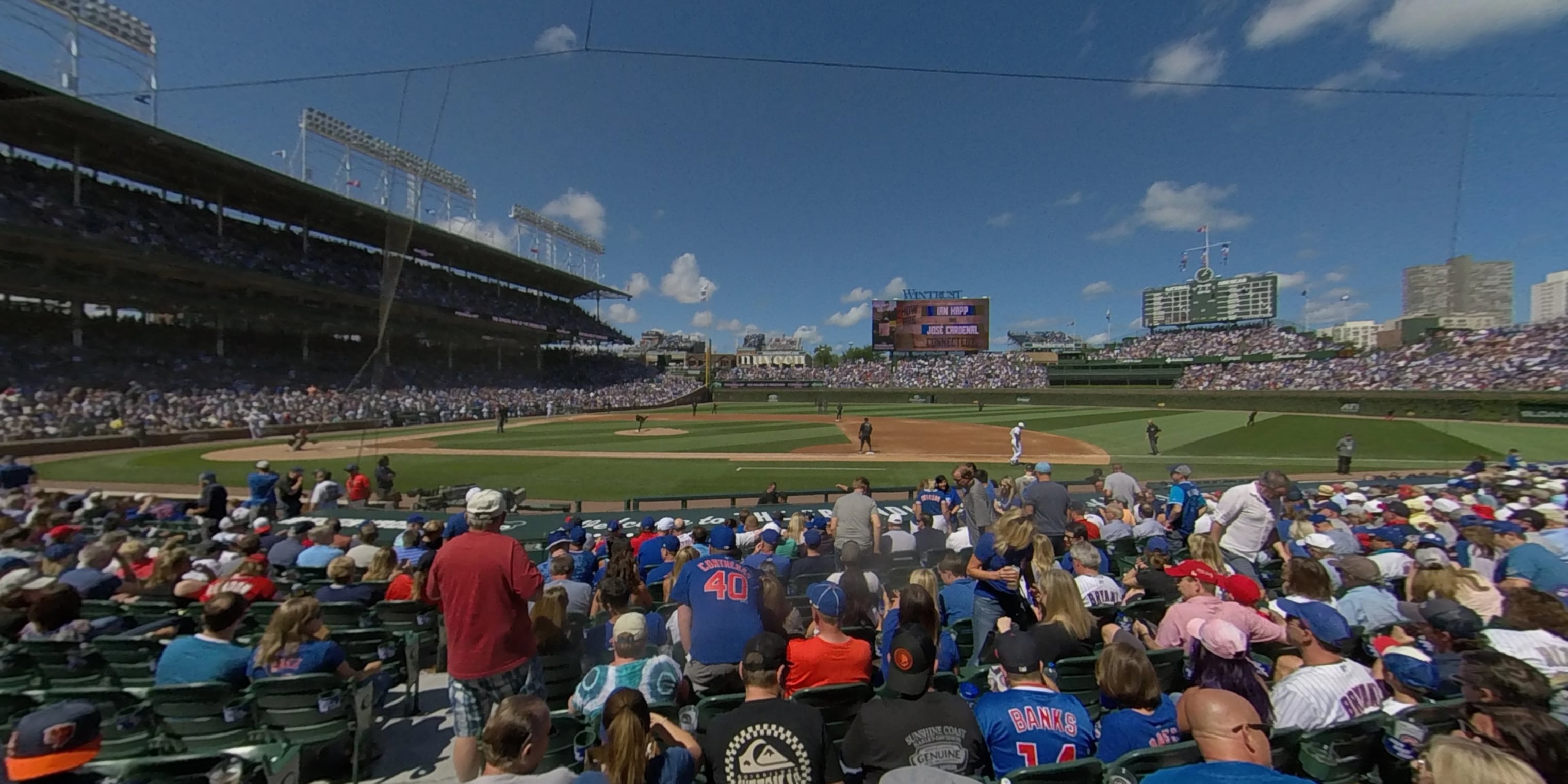 section 23 panoramic seat view for baseball - wrigley field