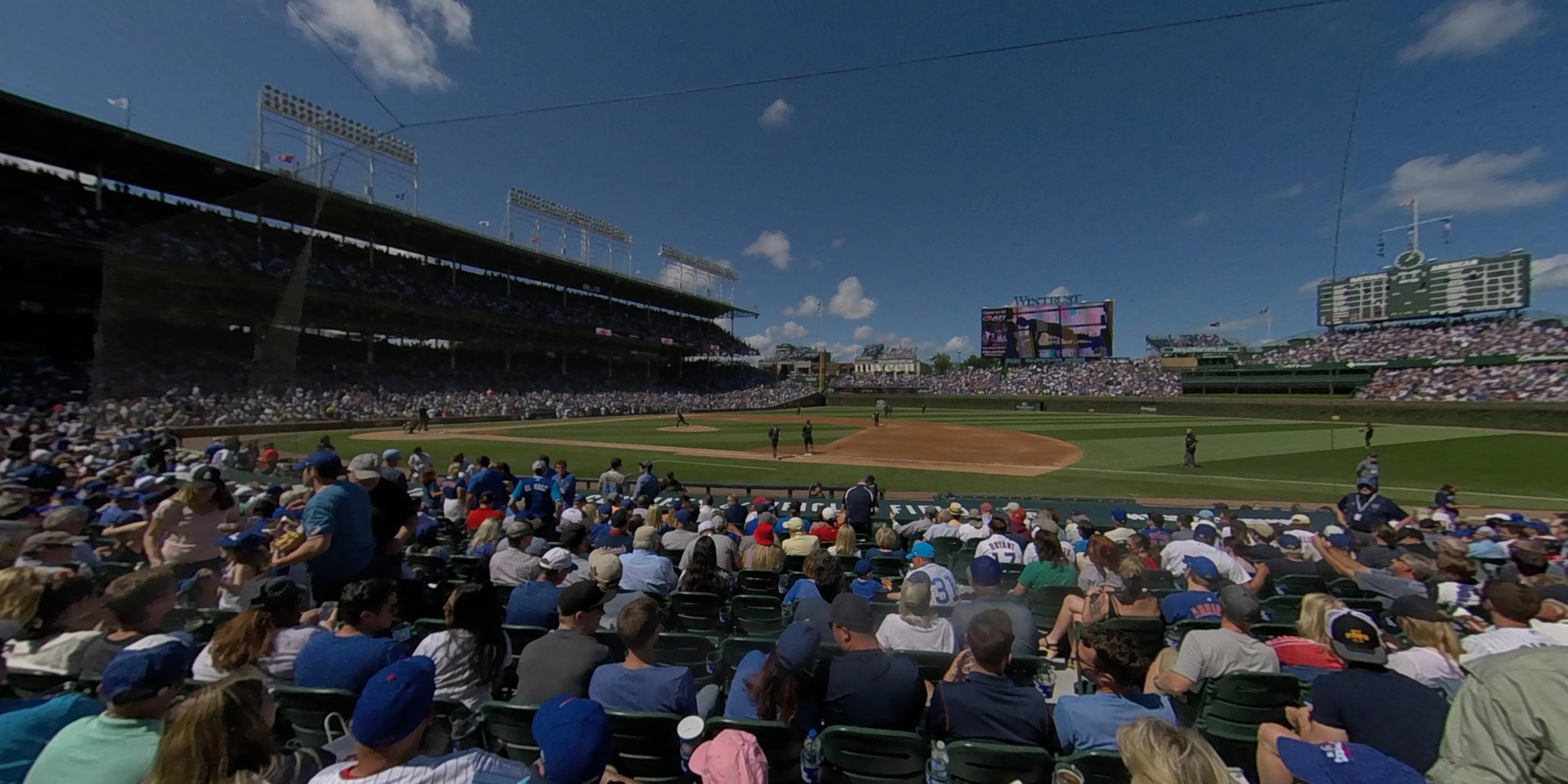 section 25 panoramic seat view  for baseball - wrigley field