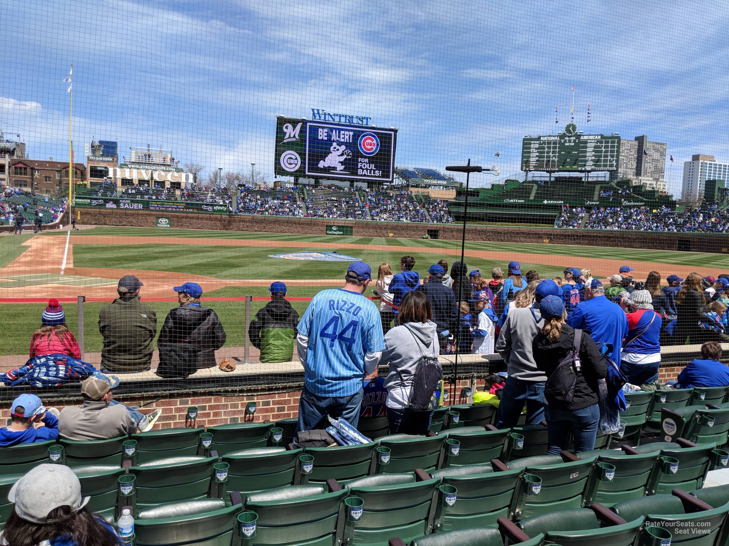 section 20, row g seat view  for baseball - wrigley field