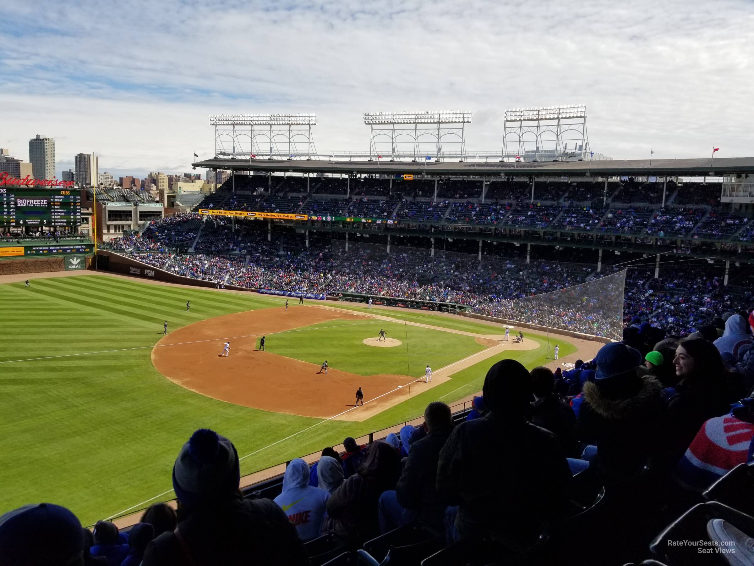 section 306, row 9 seat view for baseball - wrigley field