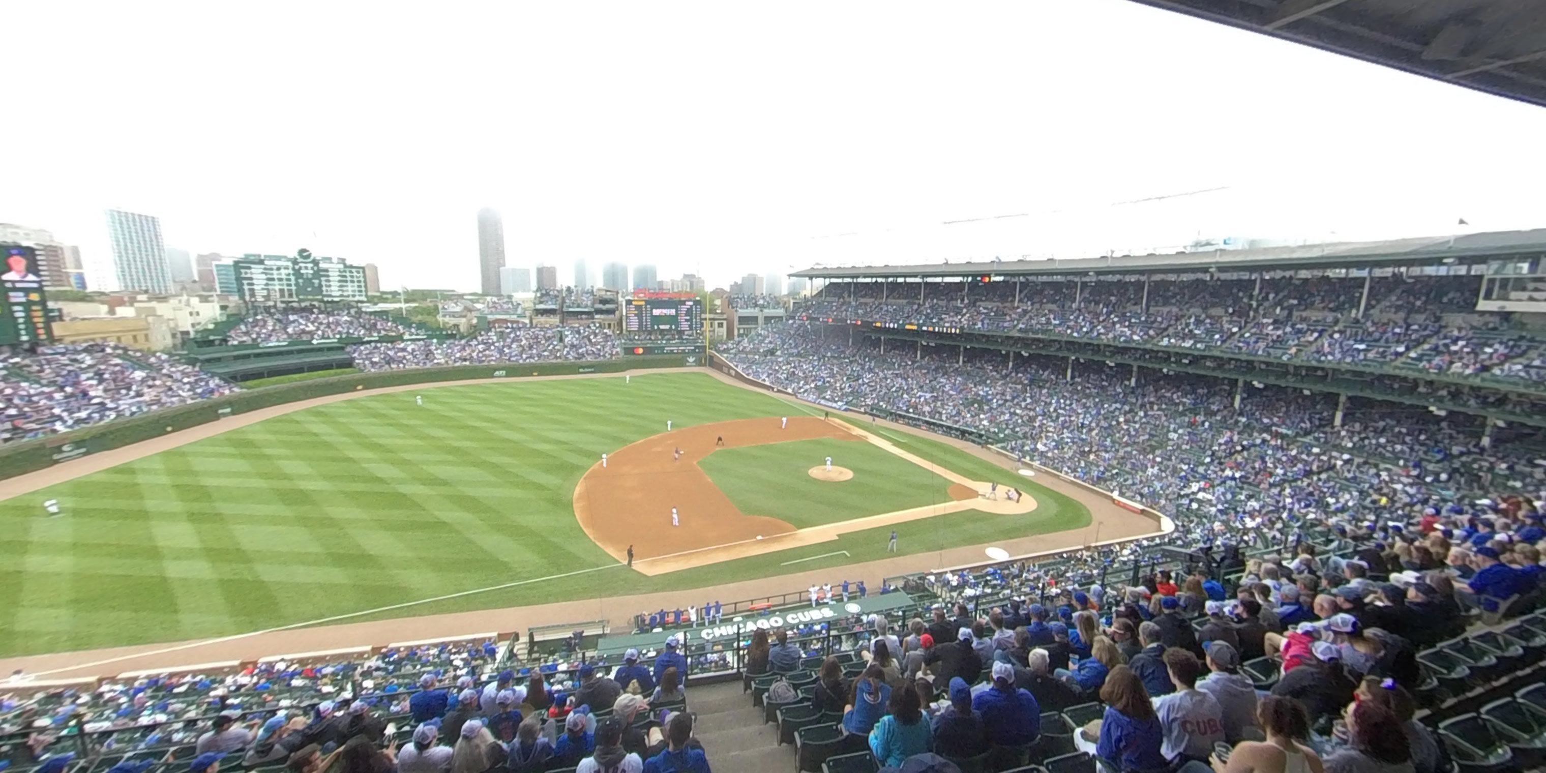 section 308 panoramic seat view  for baseball - wrigley field