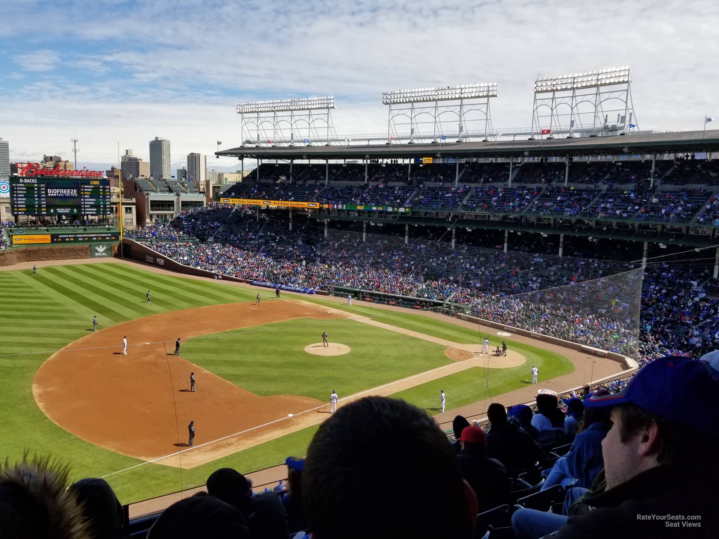 section 308, row 7 seat view  for baseball - wrigley field