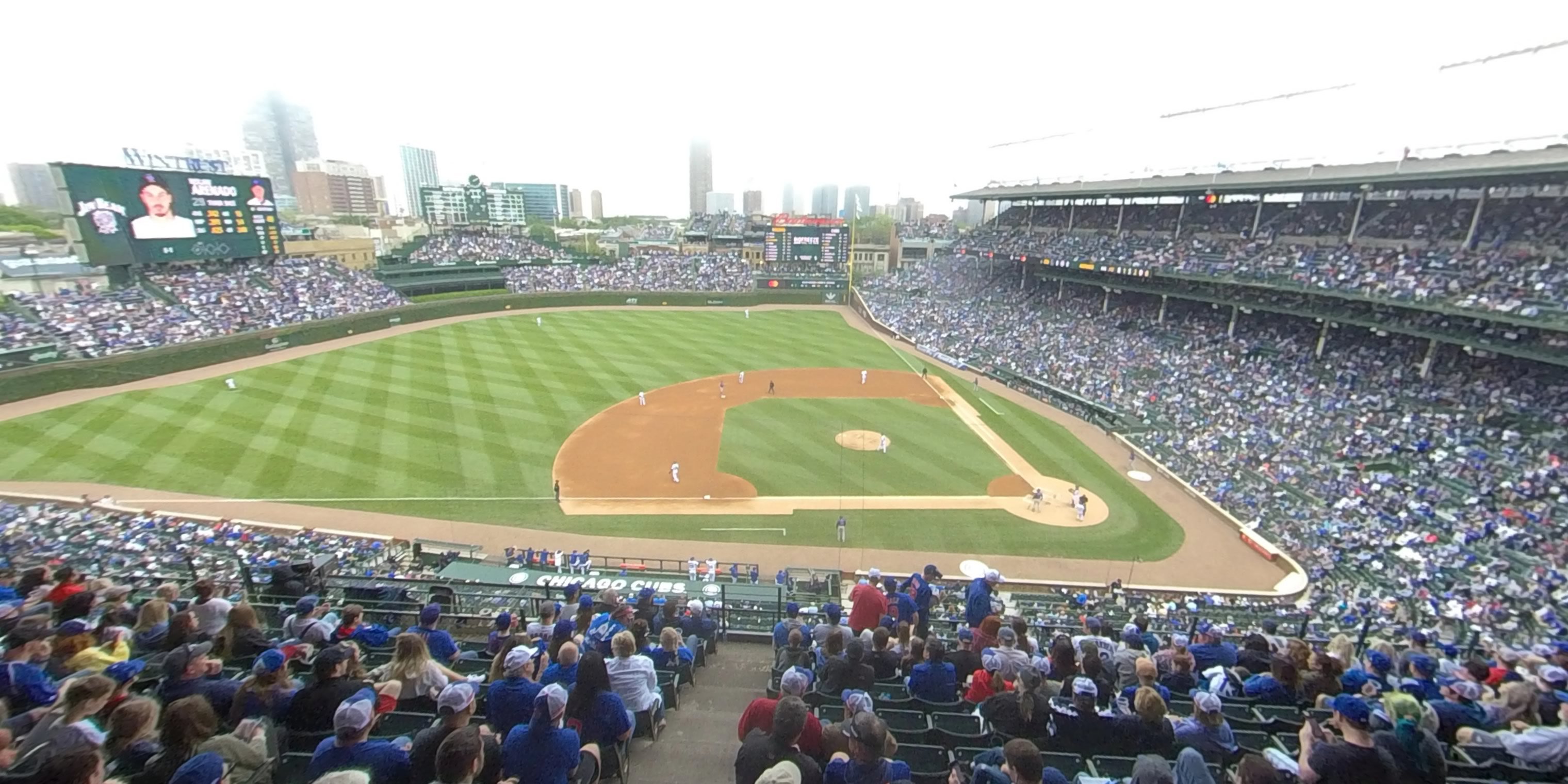 section 310 panoramic seat view  for baseball - wrigley field