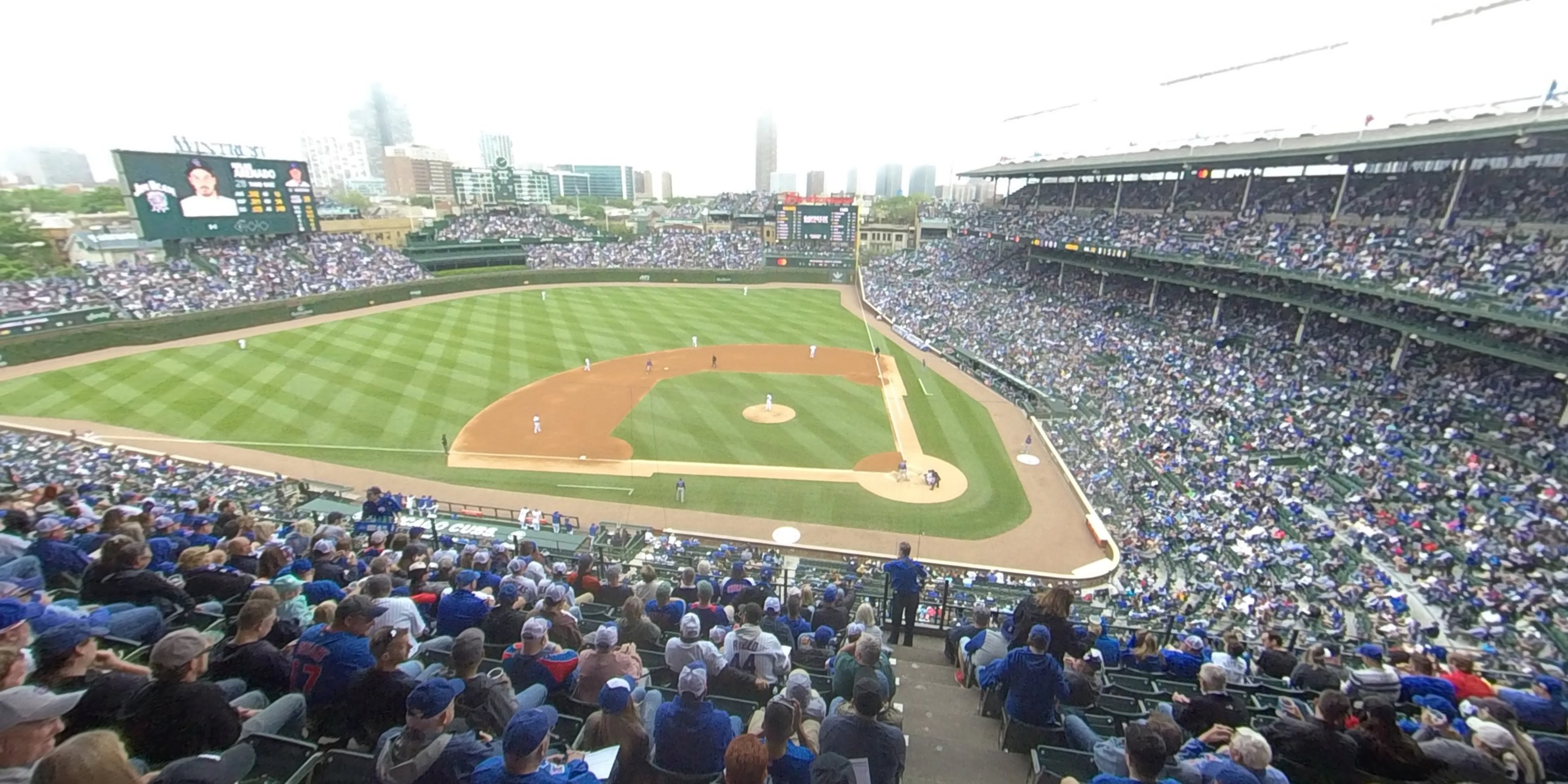 section 312 panoramic seat view  for baseball - wrigley field