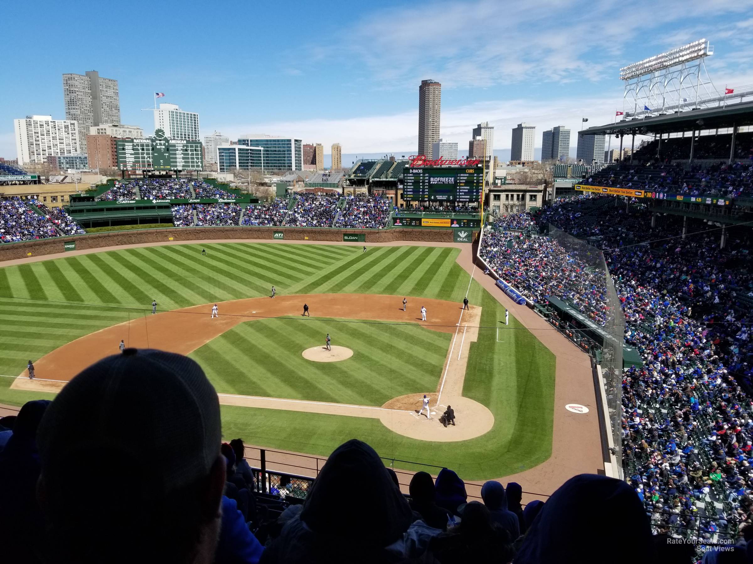 section 314, row 9 seat view  for baseball - wrigley field