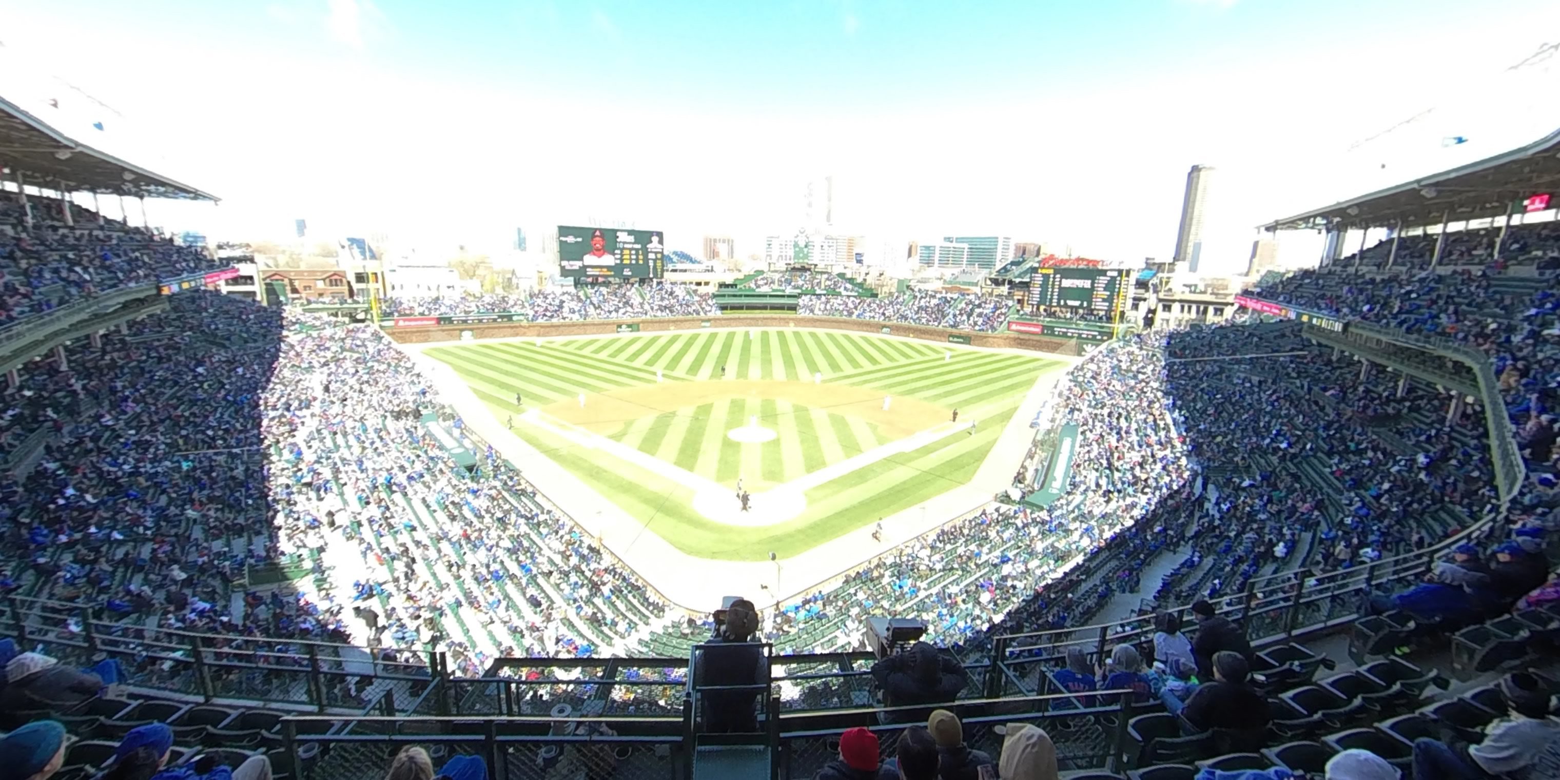 section 317 panoramic seat view  for baseball - wrigley field