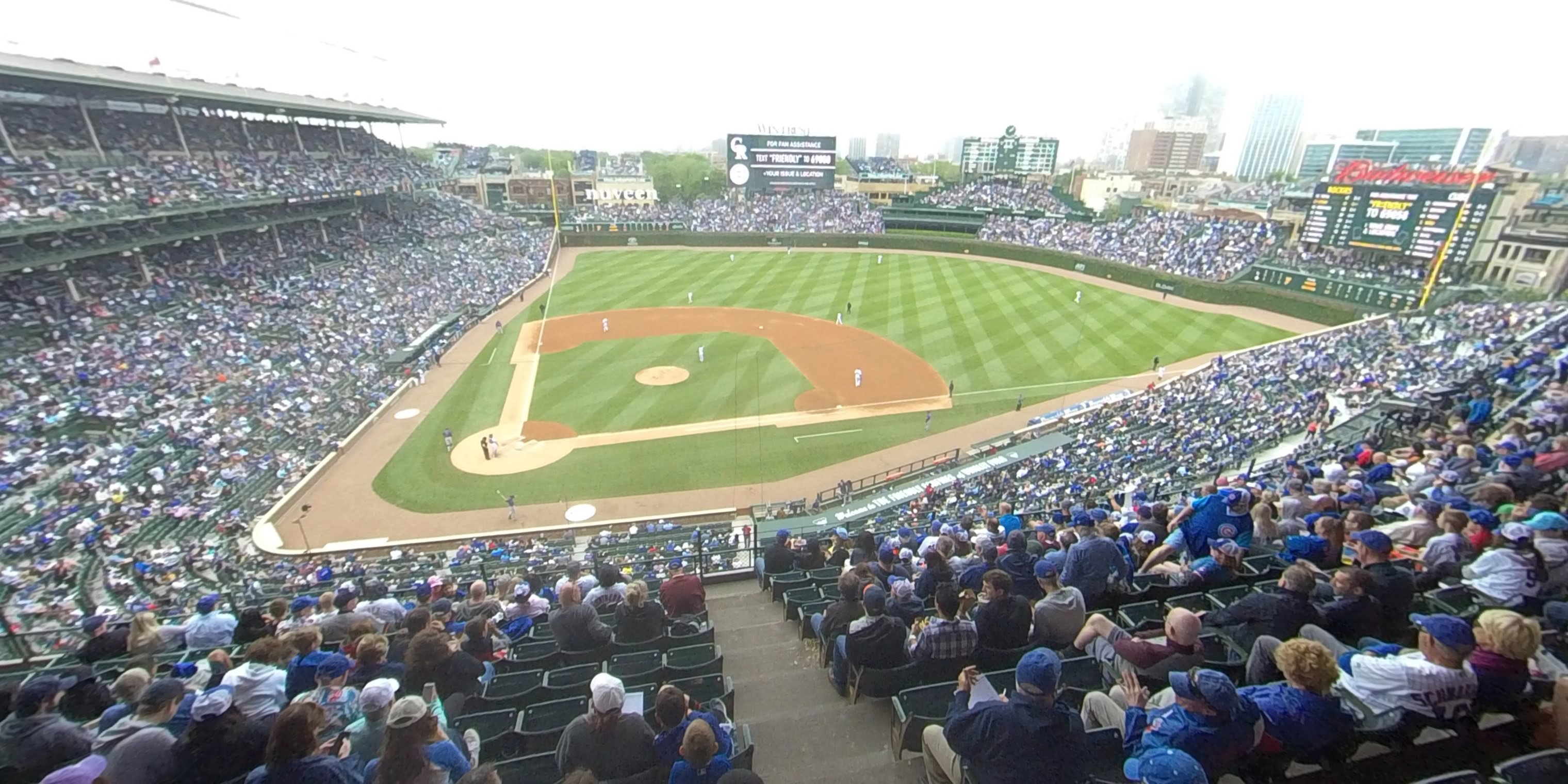 section 322 panoramic seat view  for baseball - wrigley field
