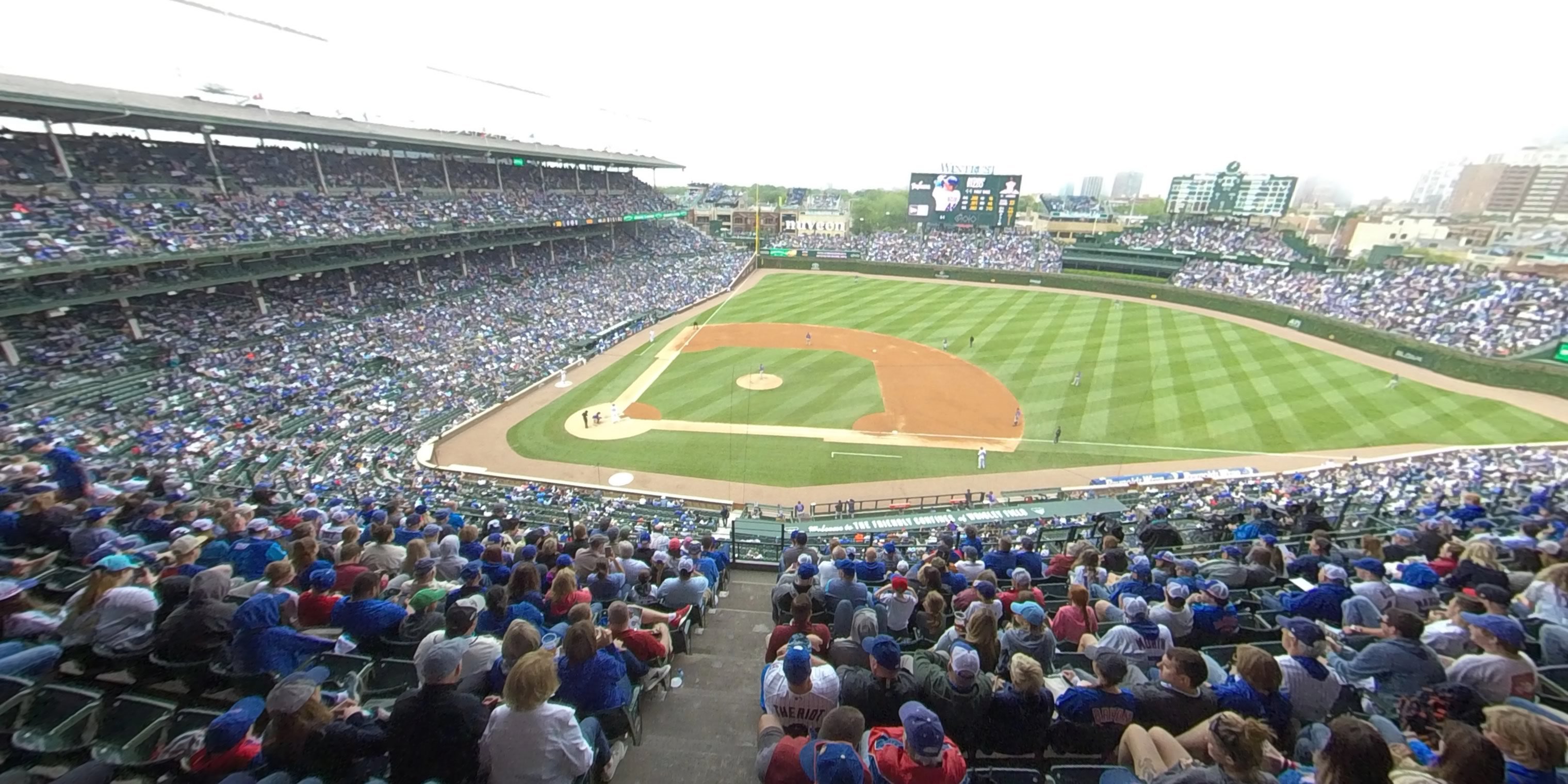 section 323 panoramic seat view  for baseball - wrigley field
